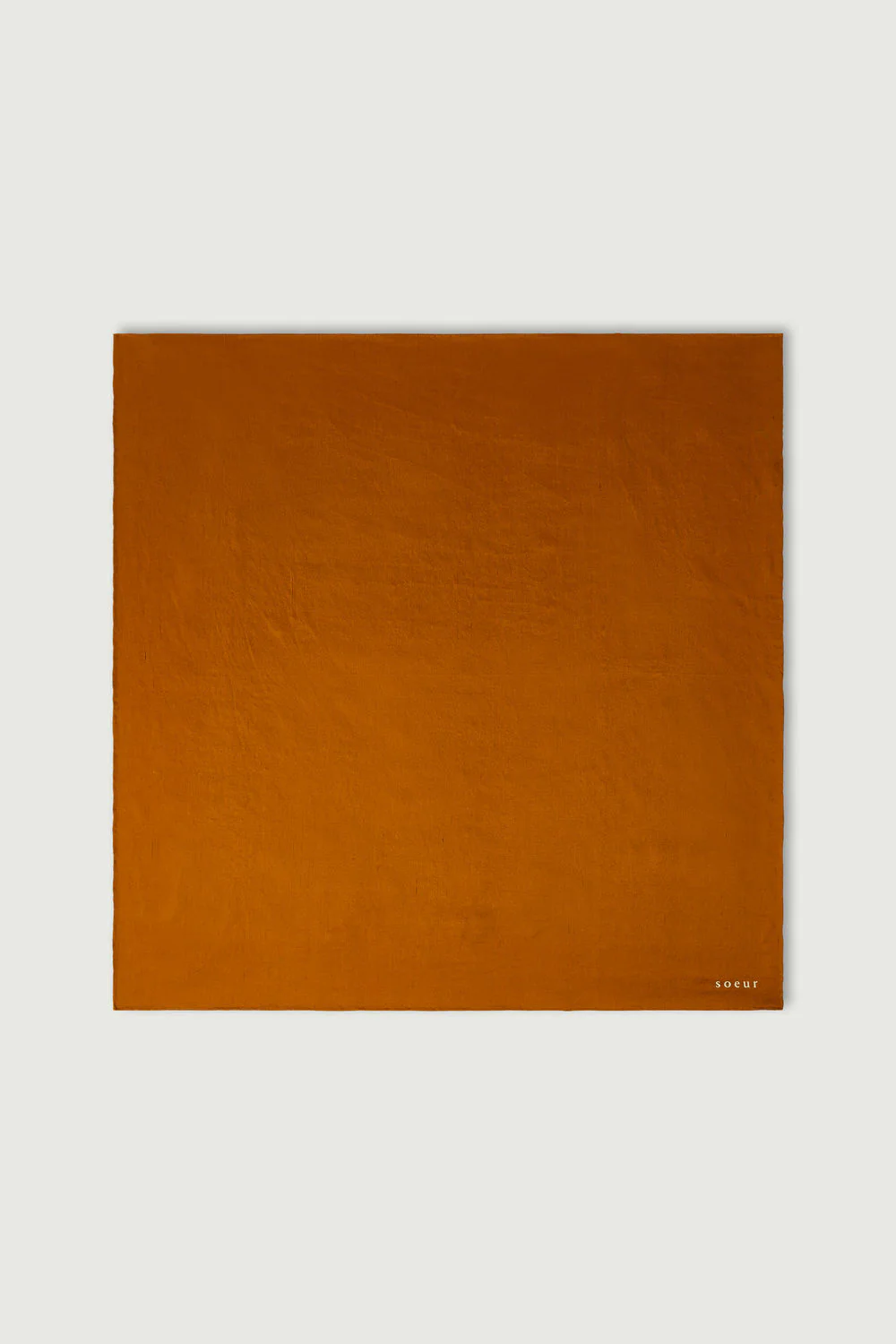 SQUARE ORANGE SCARF