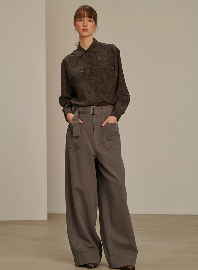 CELIA BROWN BLOUSE