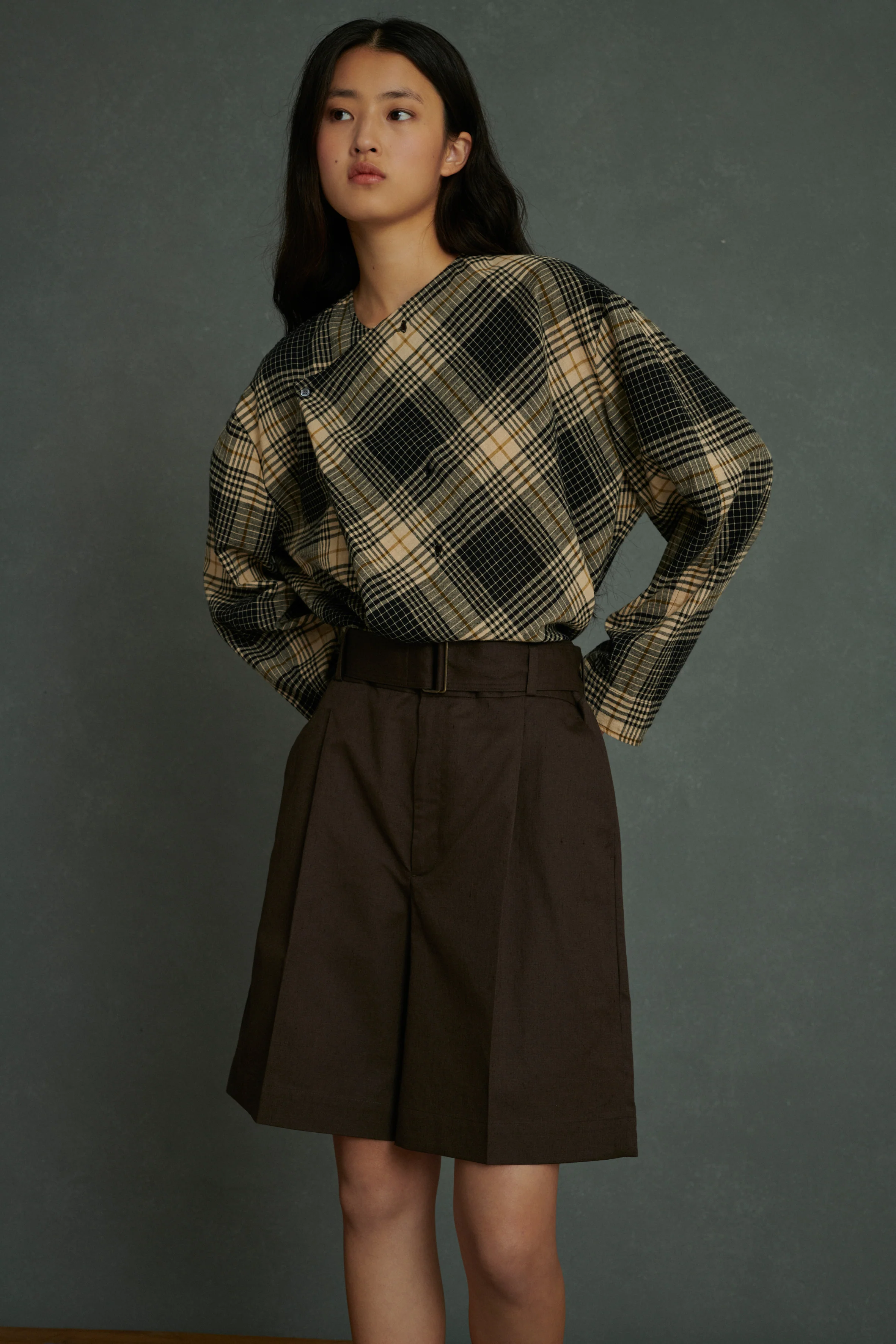 AURELIE BROWN SHORTS
