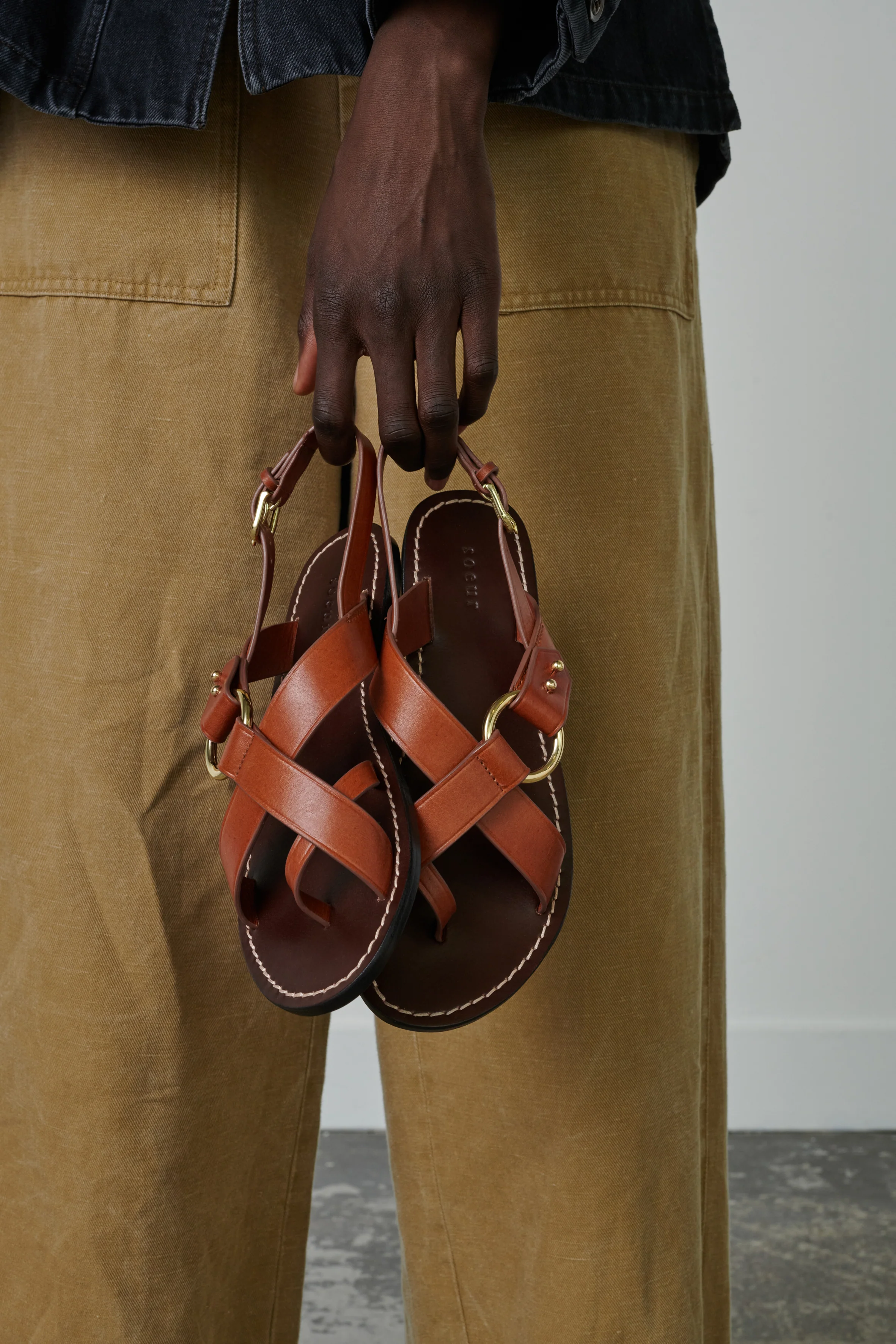 FLORENCE BROWN SANDALS