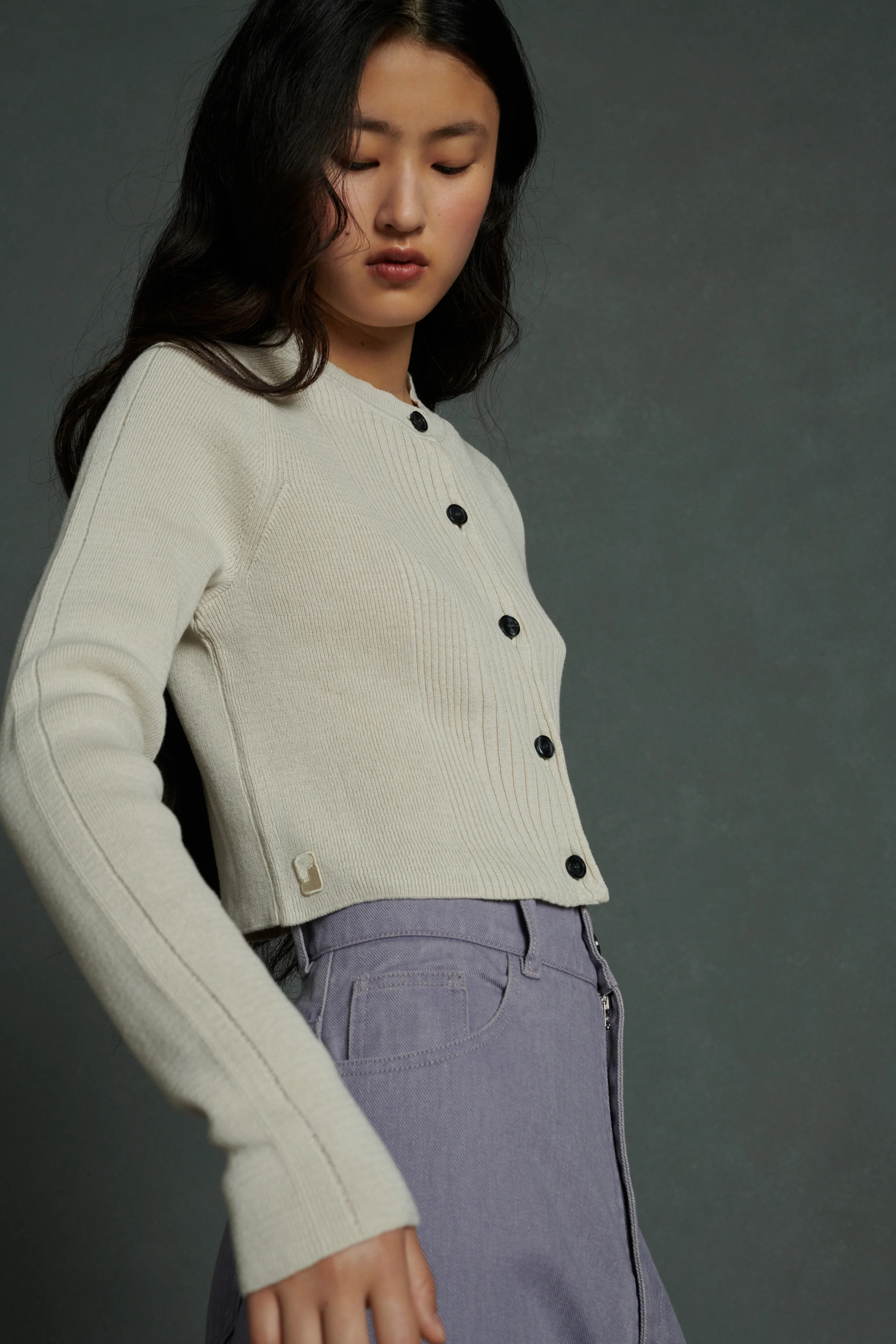 ADONIS OFF-WHITE CARDIGAN