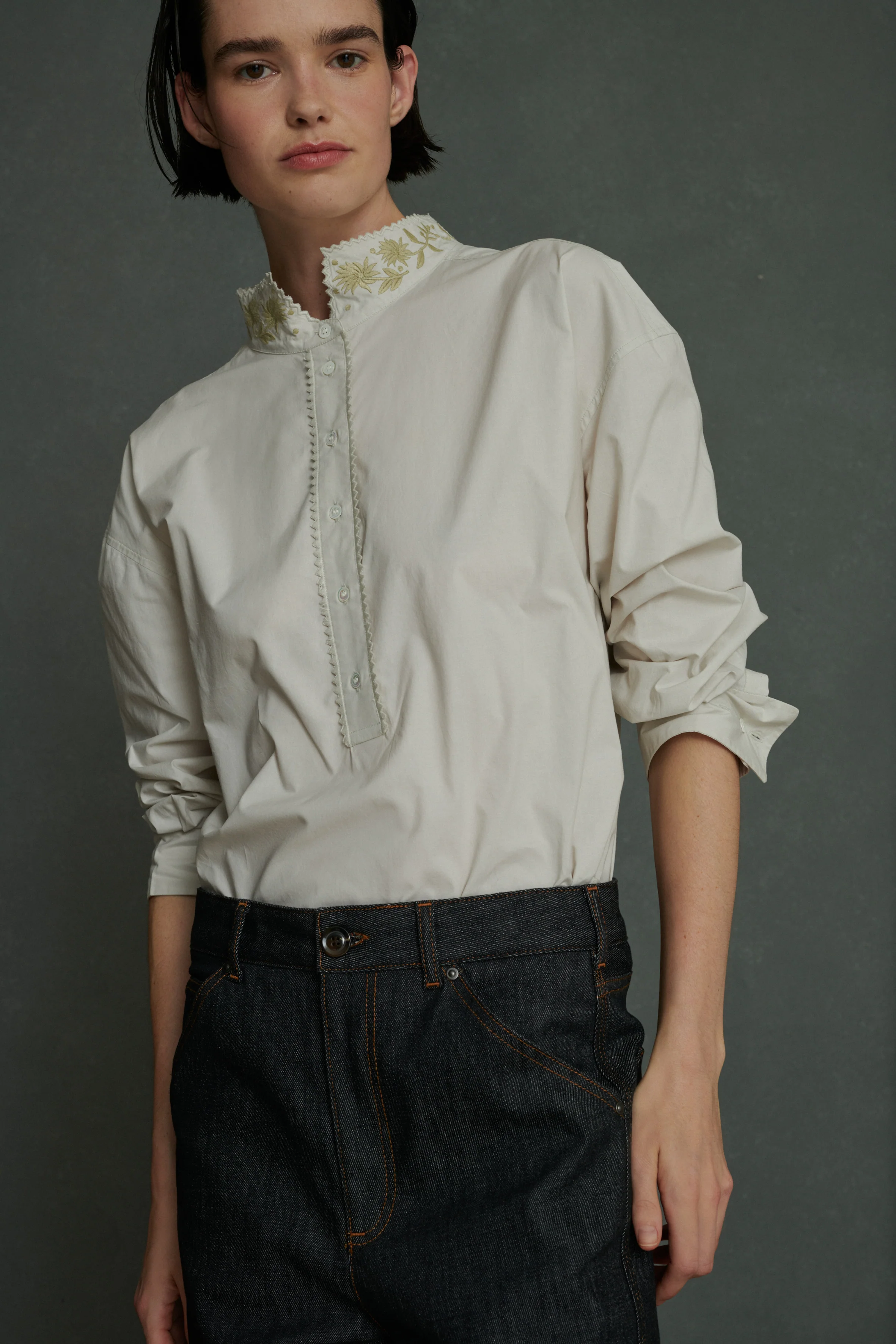 POEME GREY BLOUSE