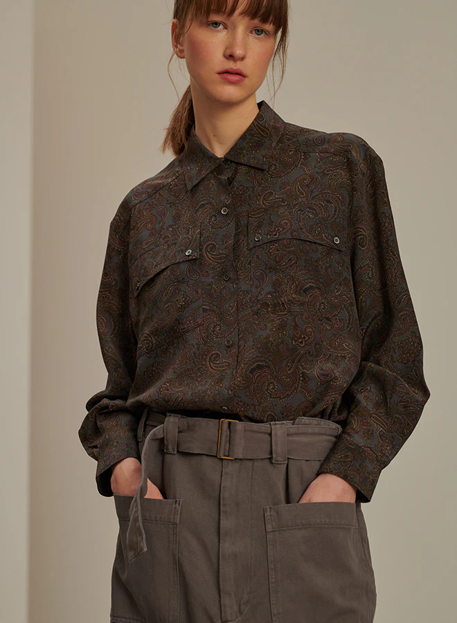 CELIA BROWN BLOUSE