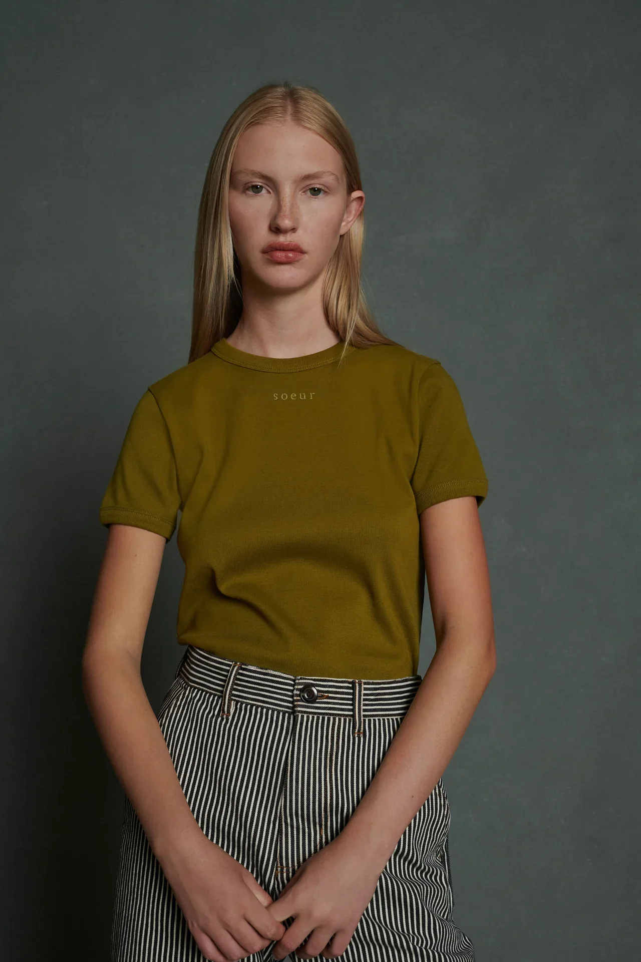 ARISTIDE KHAKI TEE-SHIRT