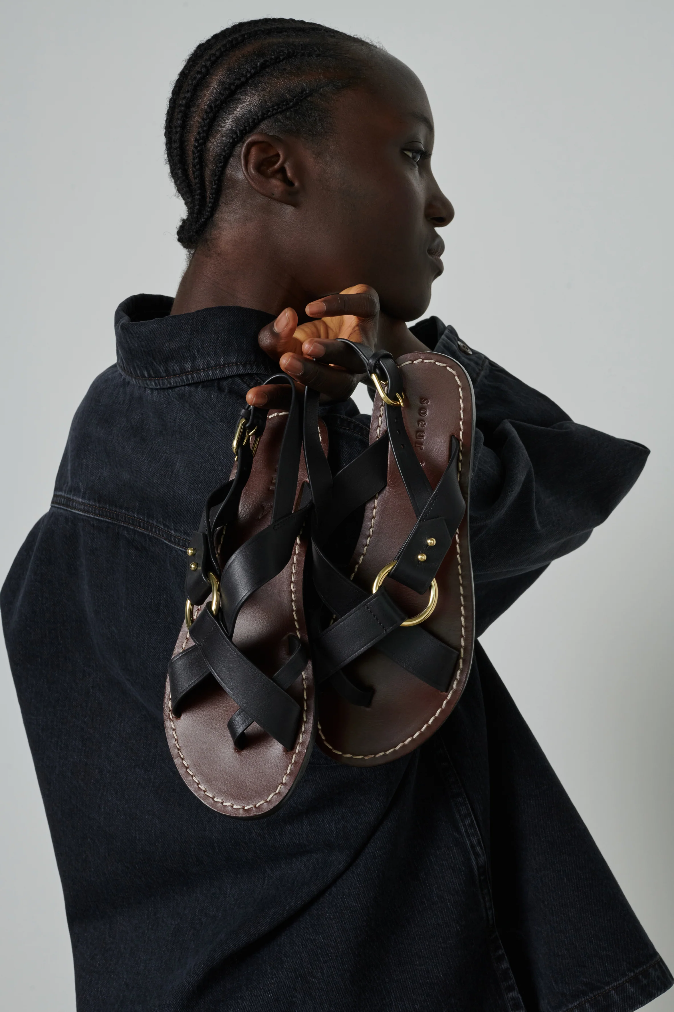 FLORENCE BLACK SANDALS