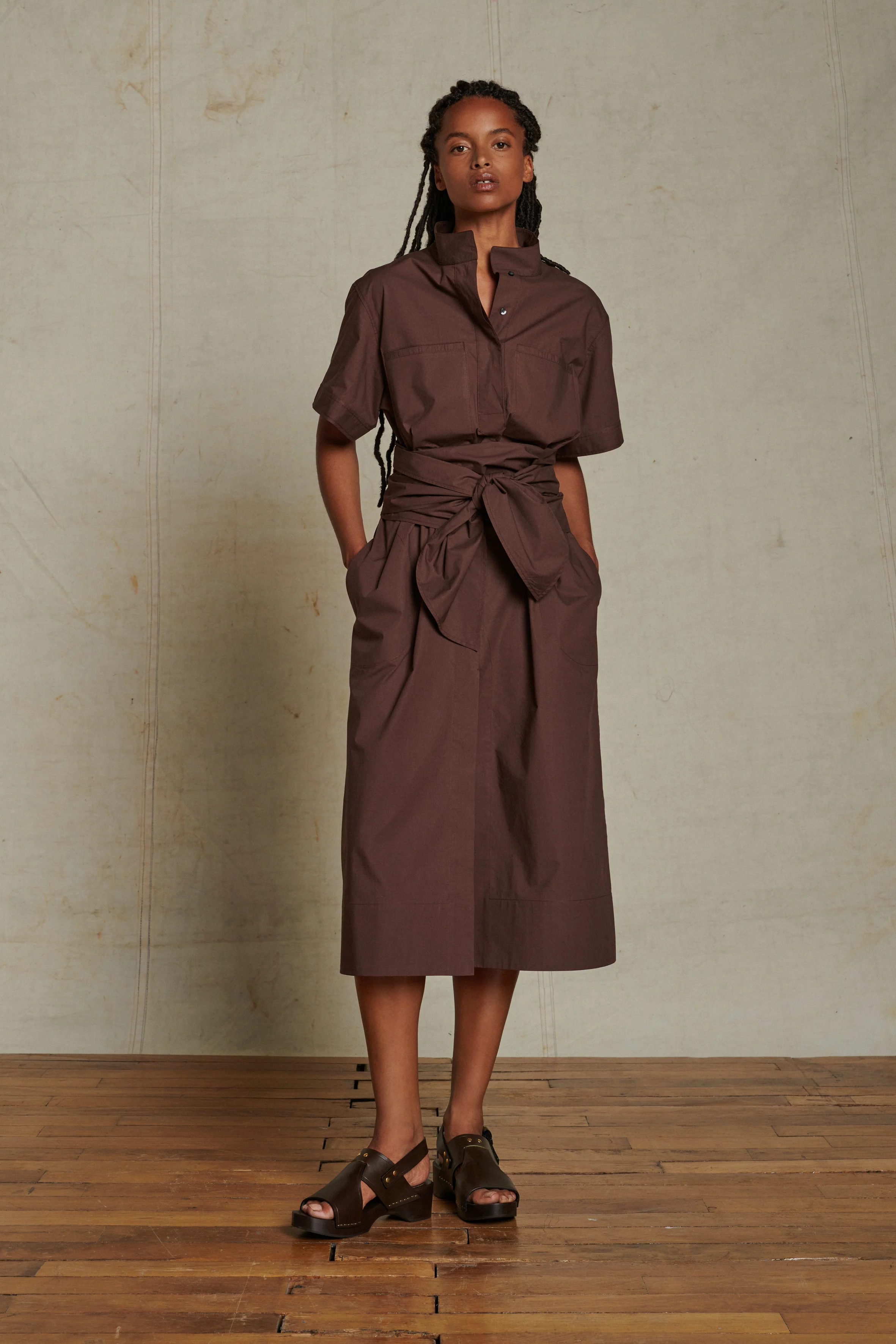 ANDORA BROWN DRESS