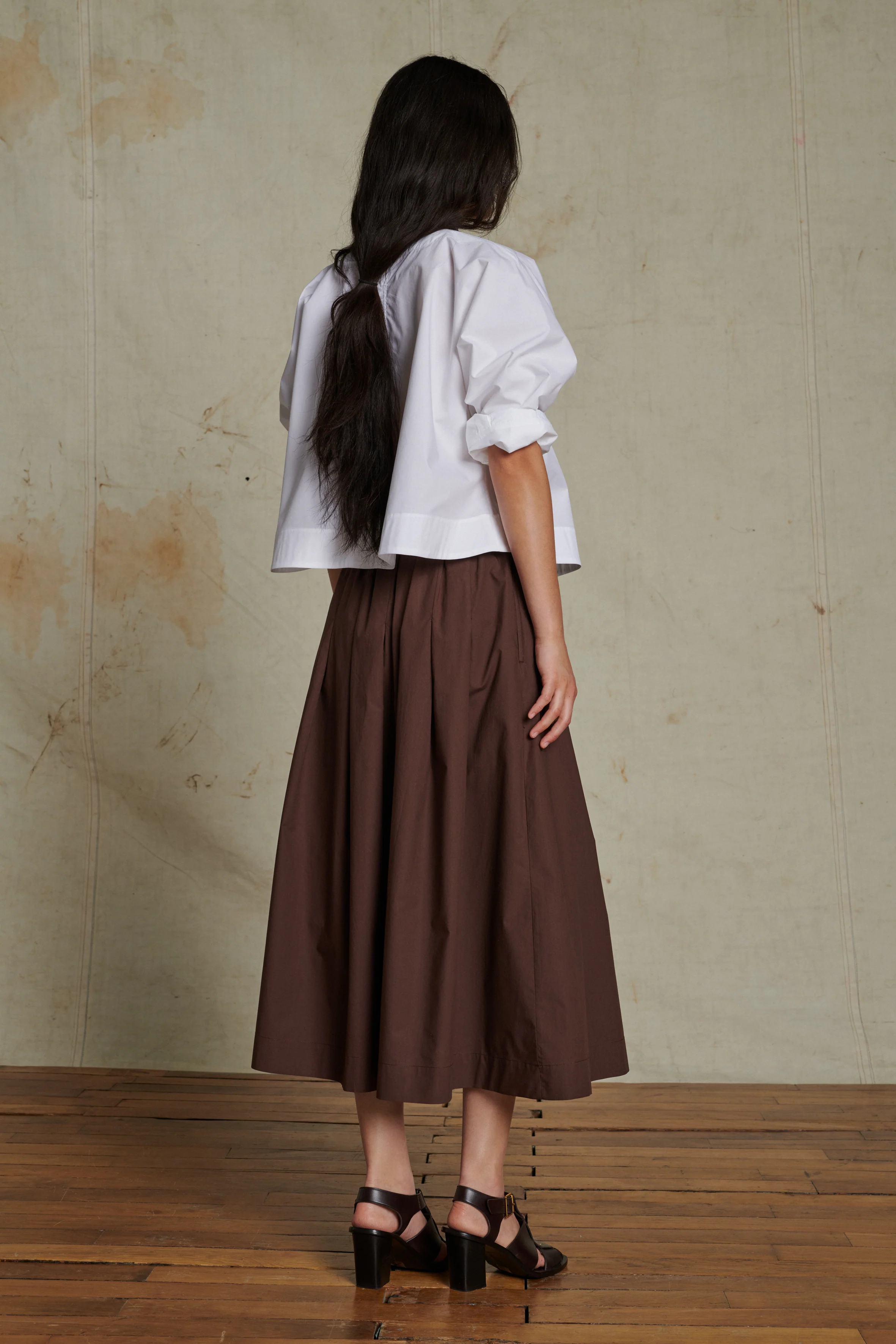 AMALIA BROWN SKIRT