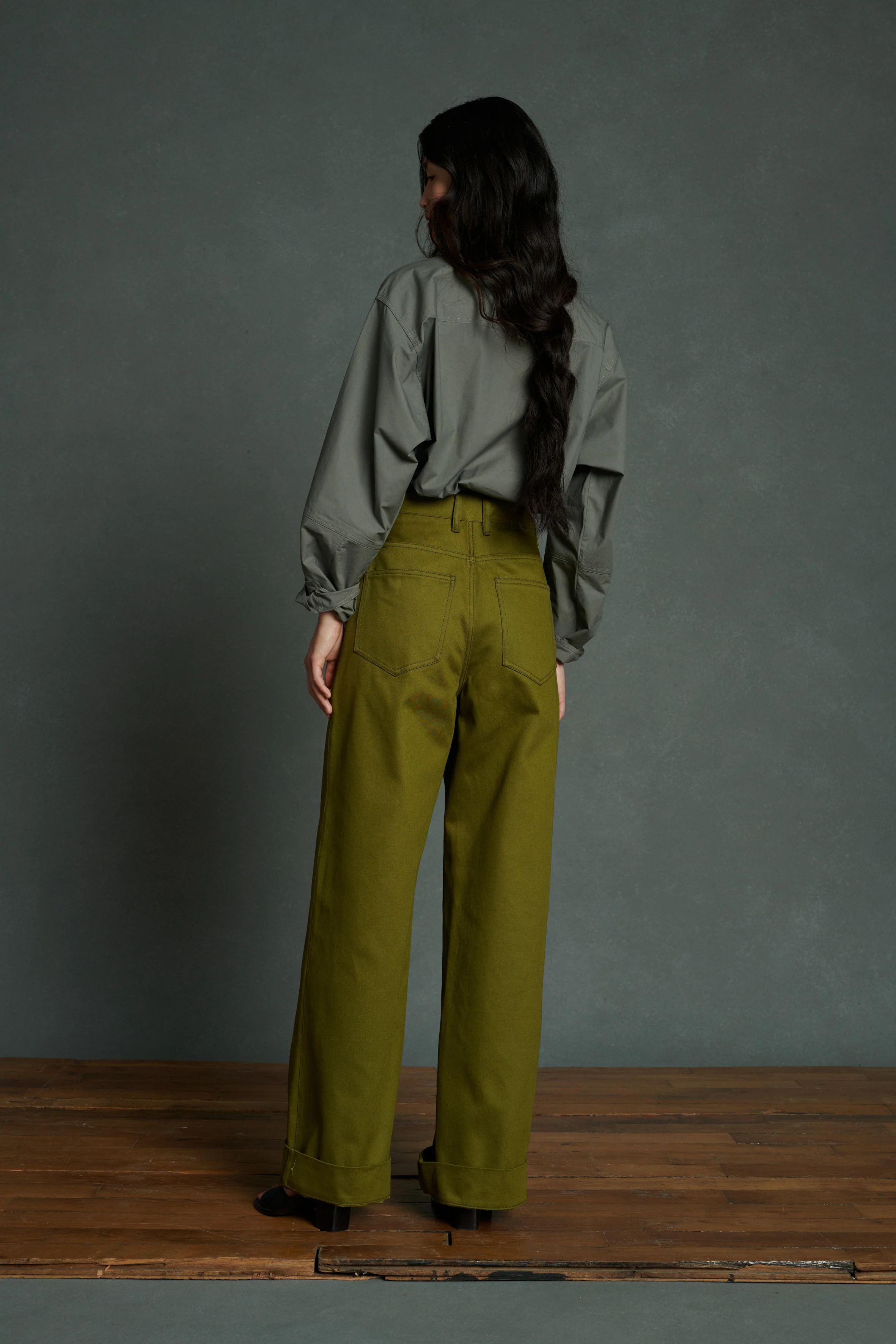 ALISSIO KHAKI TROUSERS