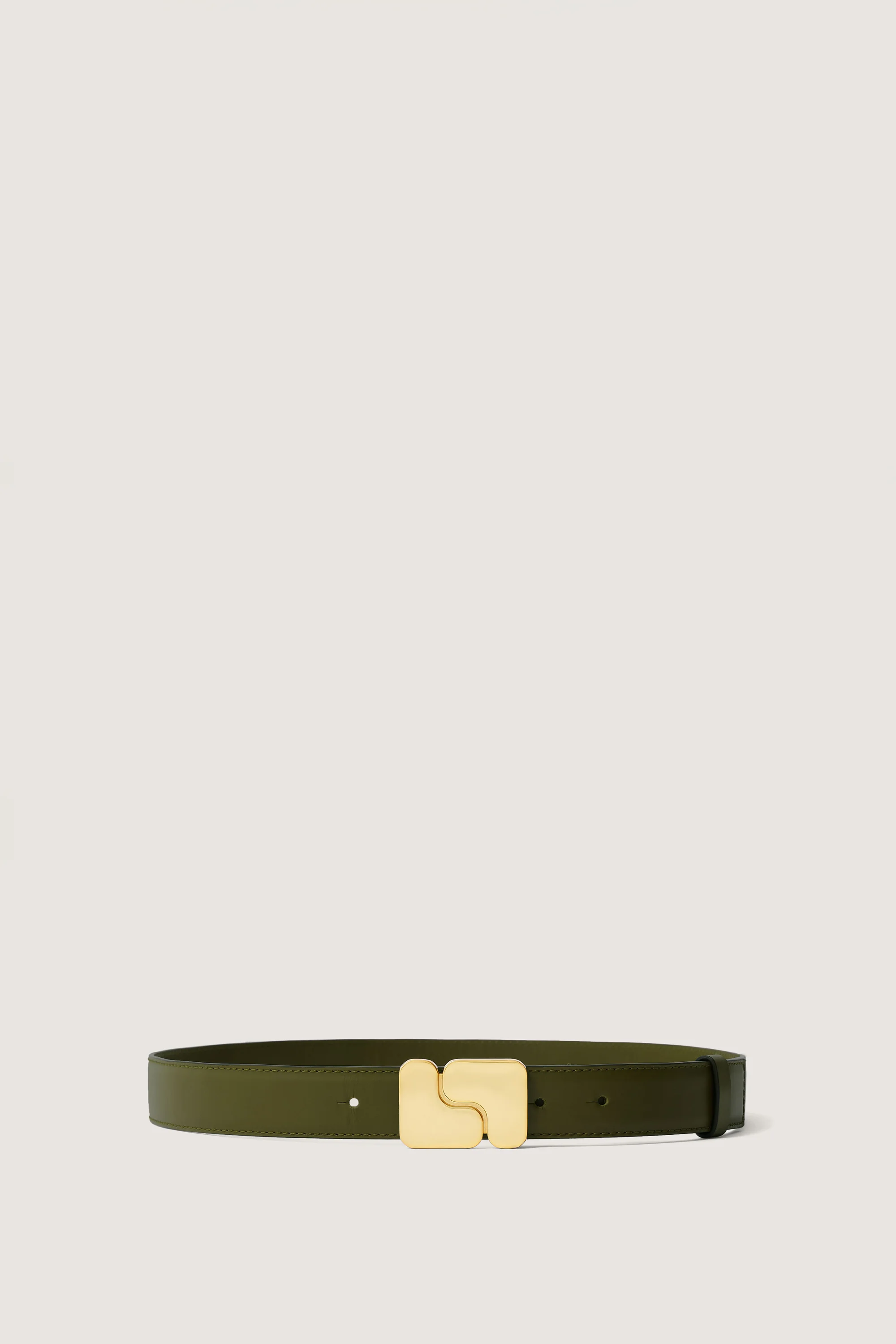 NINON GREEN LEATHER BELT