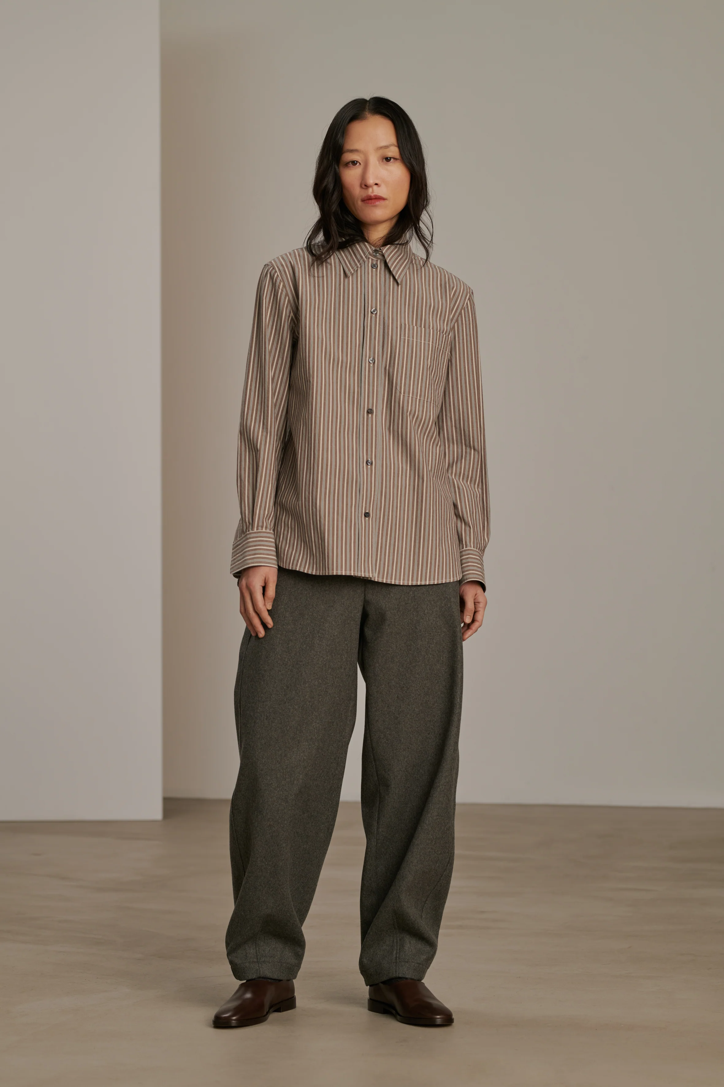 ALPHEE BROWN SHIRT