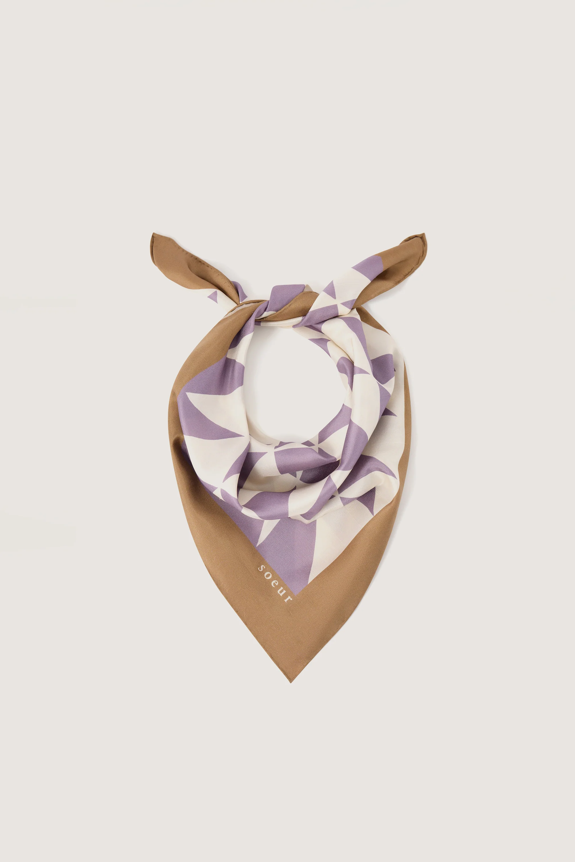 SQUARE PURPLE SCARF