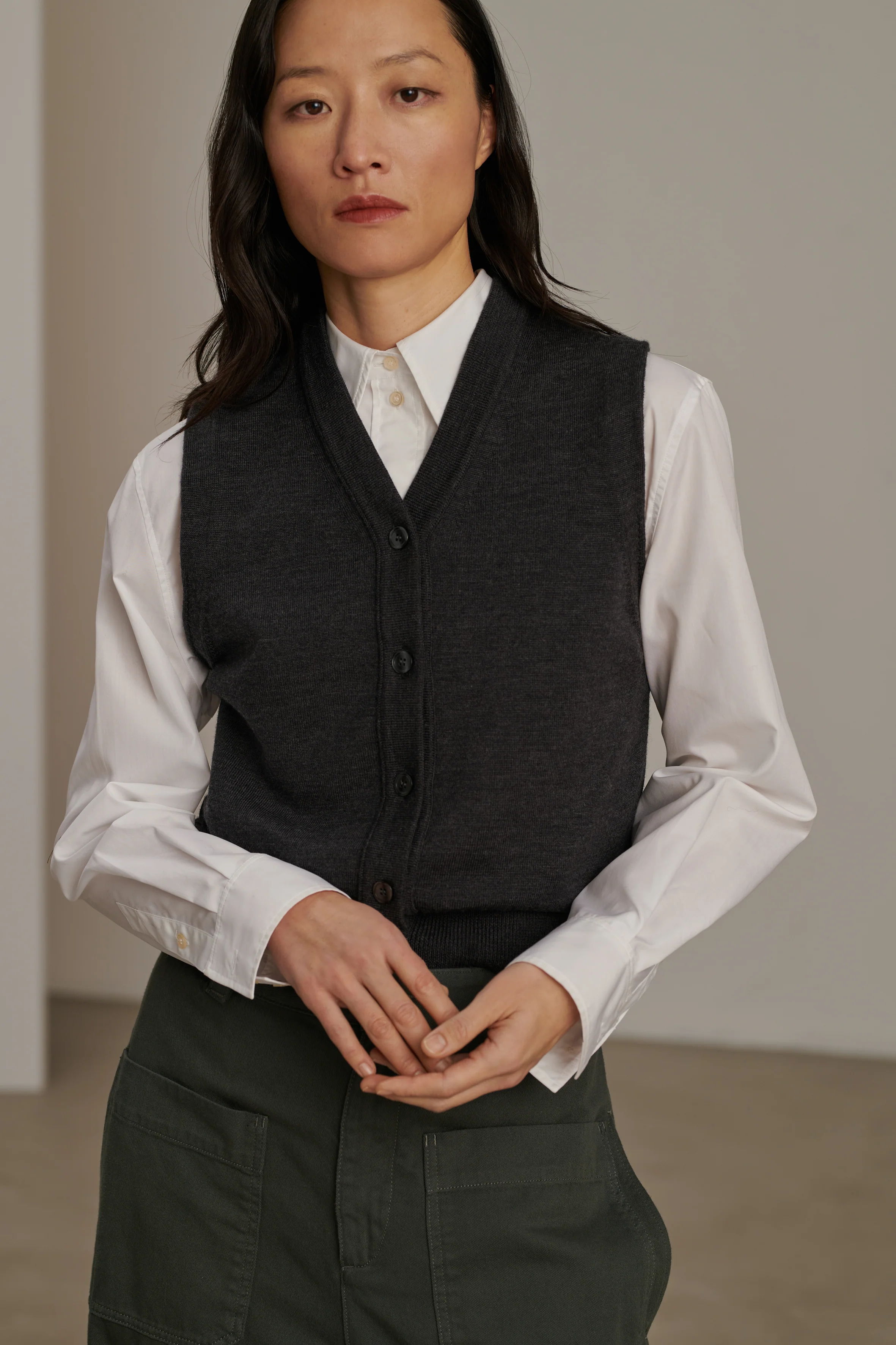 CHIARA GREY CARDIGAN