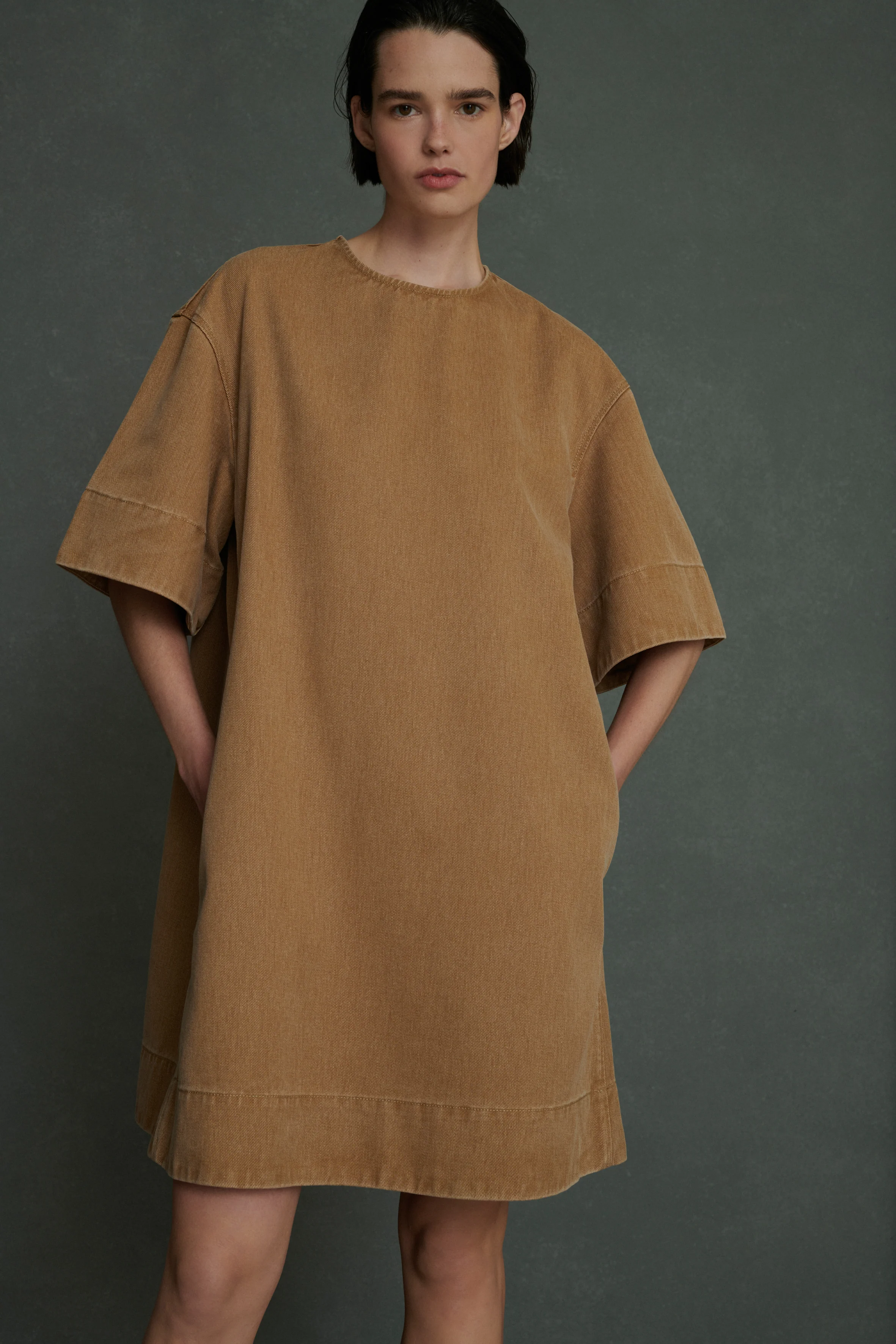 ANGIE BEIGE DRESS
