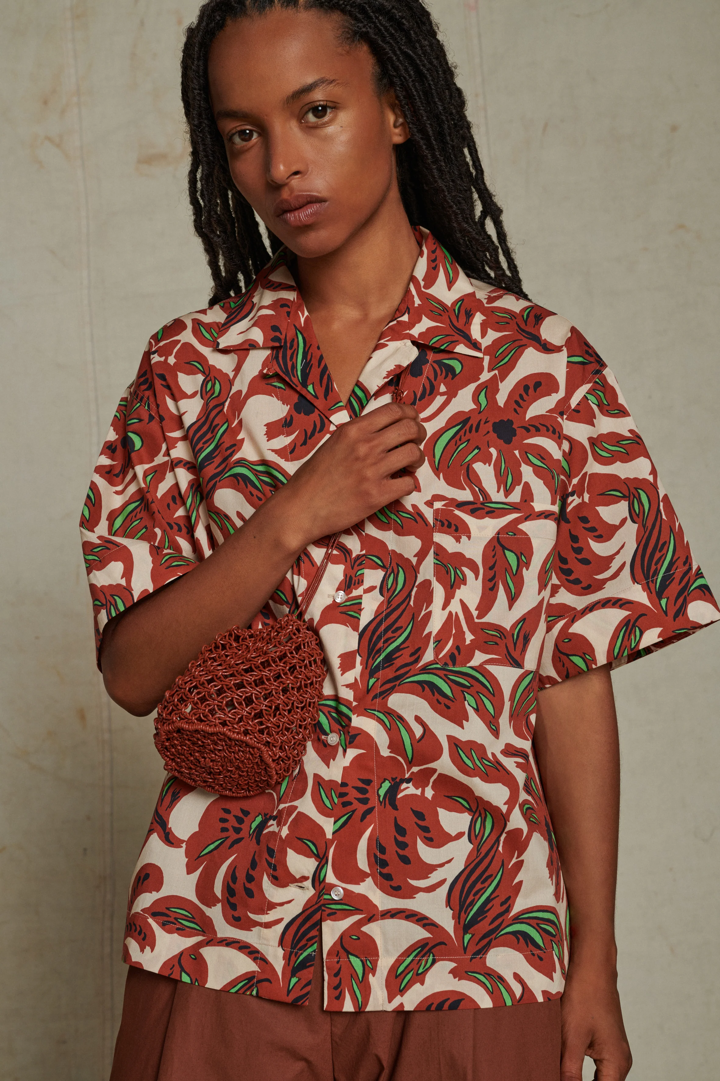 ALEXANDRE BROWN BLOUSE