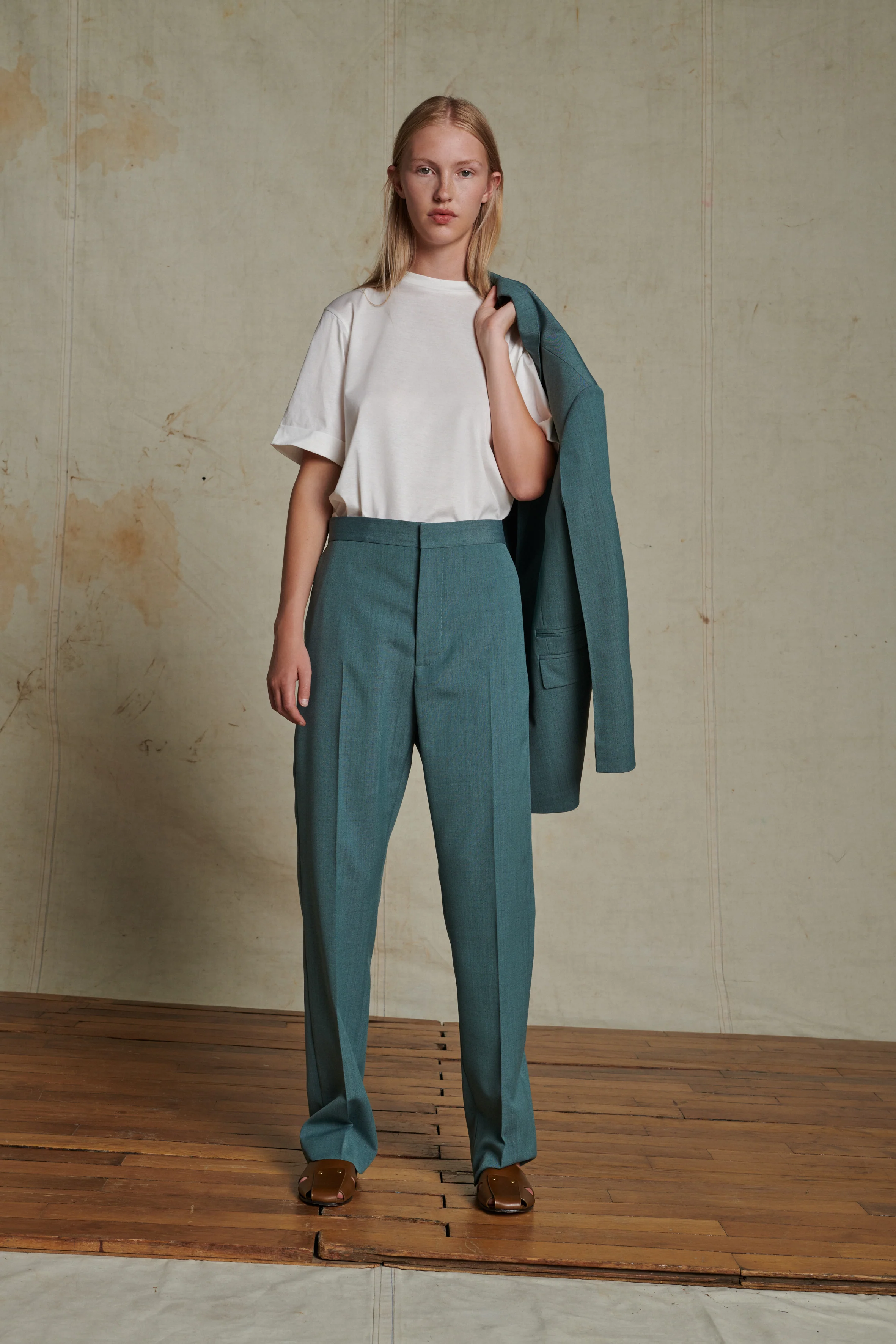 VALENCIA GREEN TROUSERS