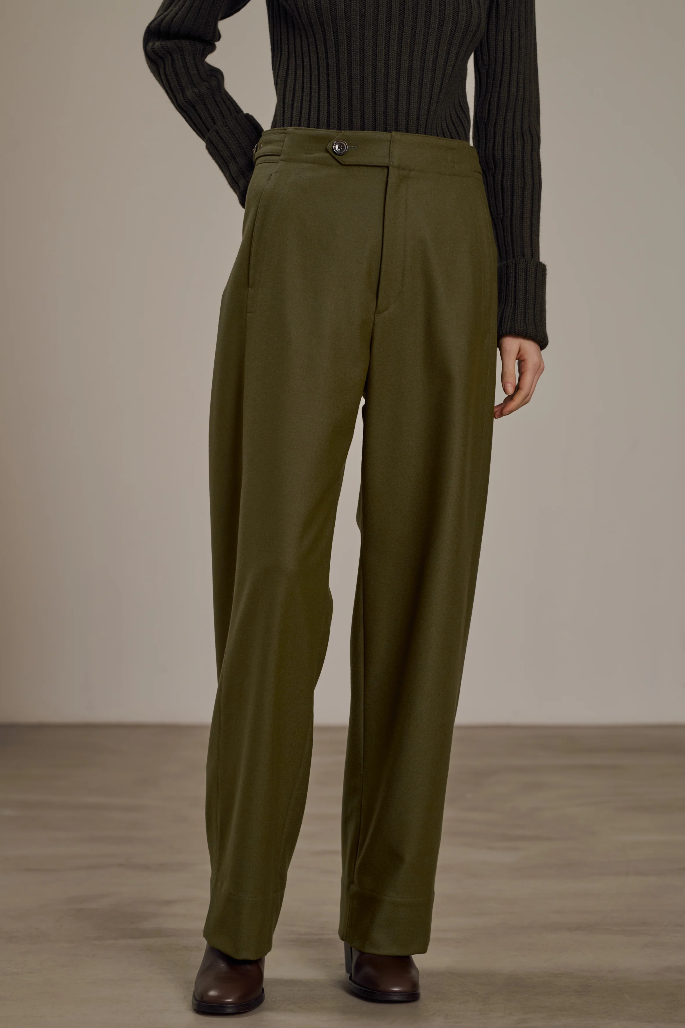 WALLY KHAKI TROUSERS