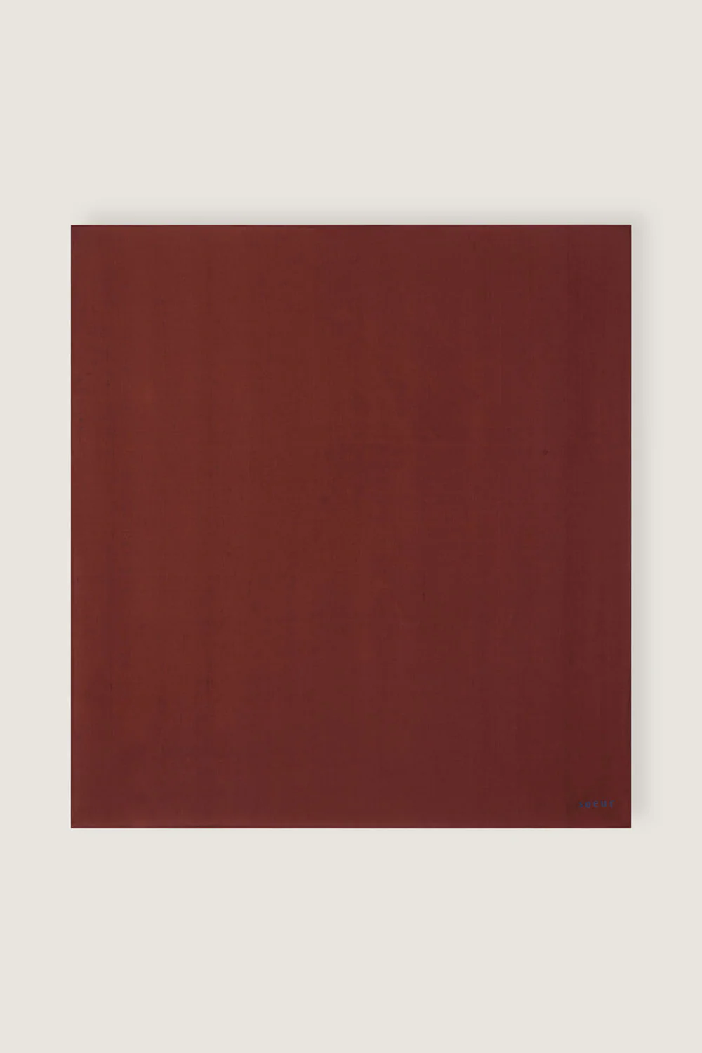 SQUARE BROWN SCARF