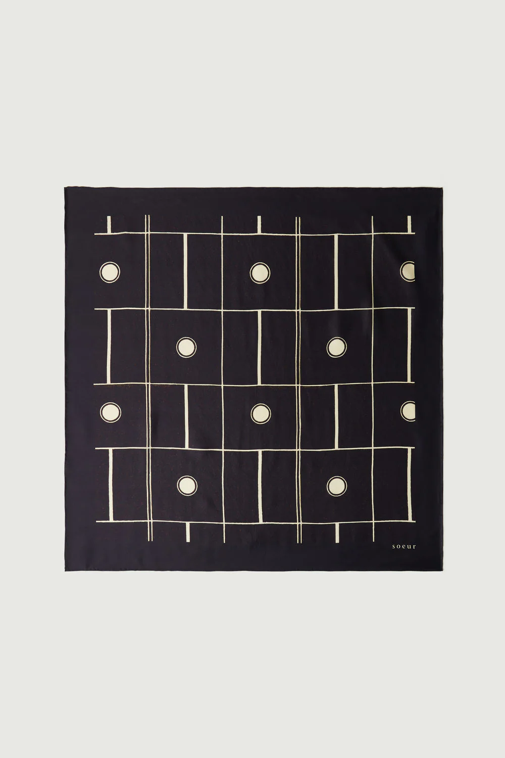 CAPUCINE BLACK SCARF