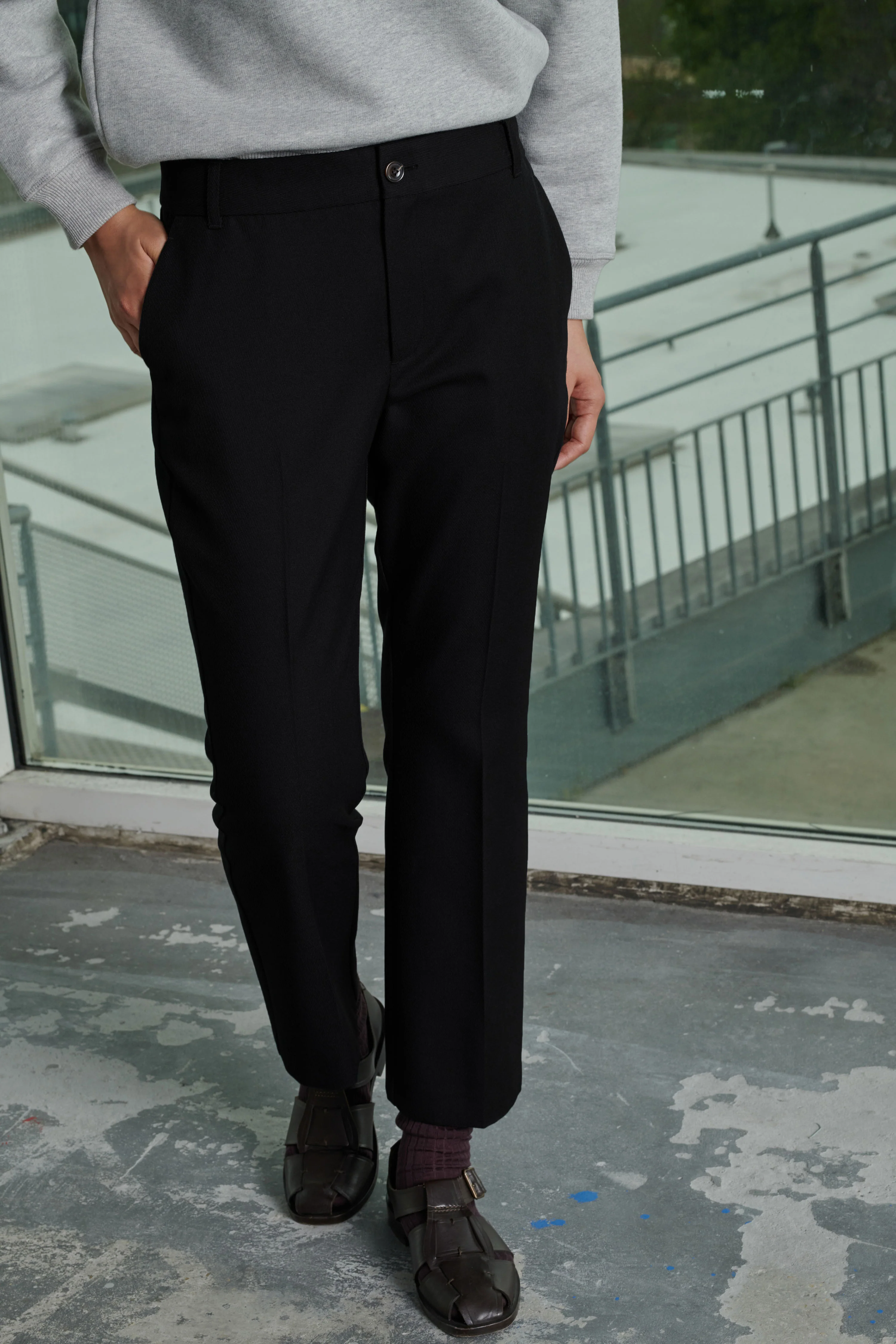 EDGAR BLACK TROUSERS