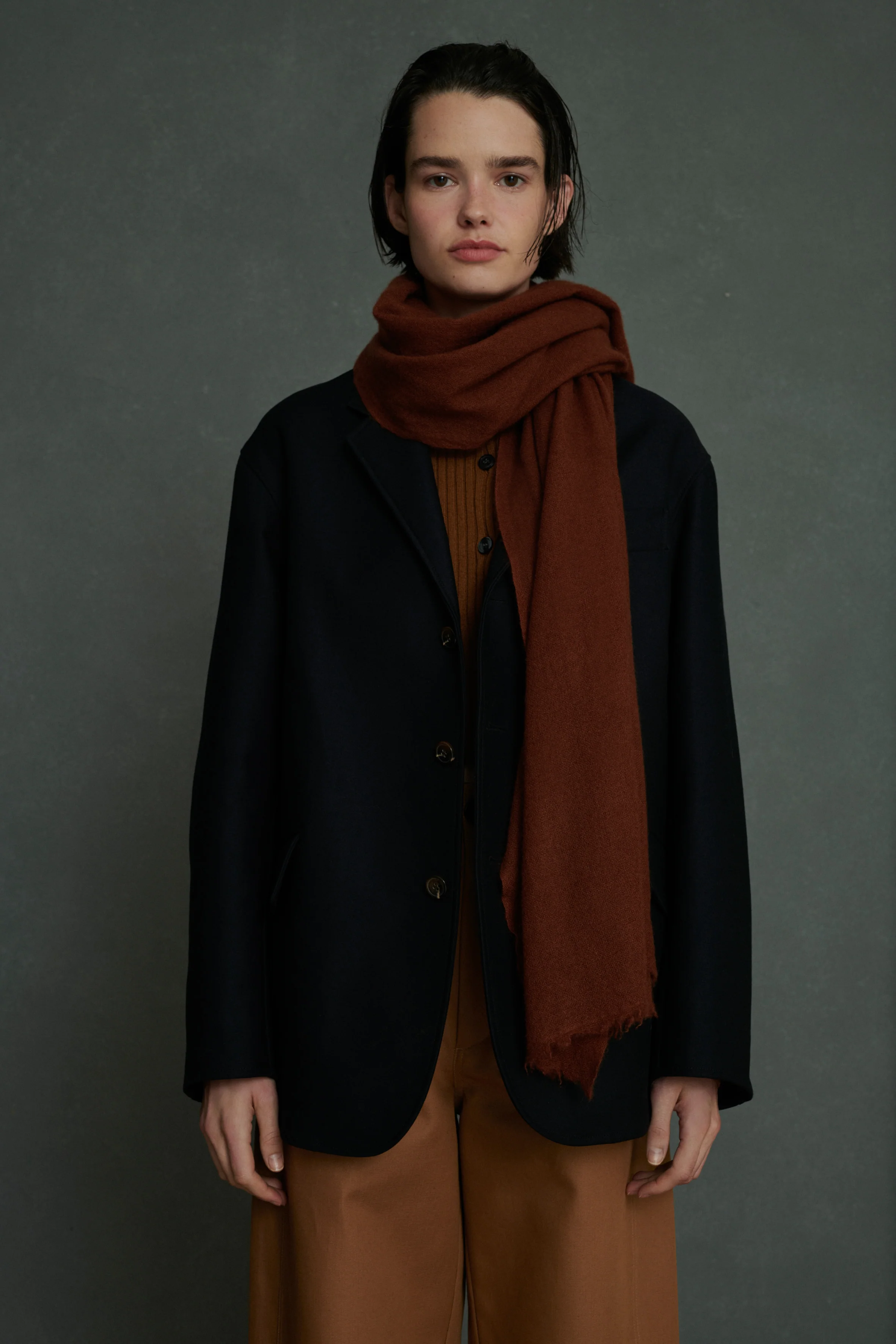 WISDOM BROWN SHAWL