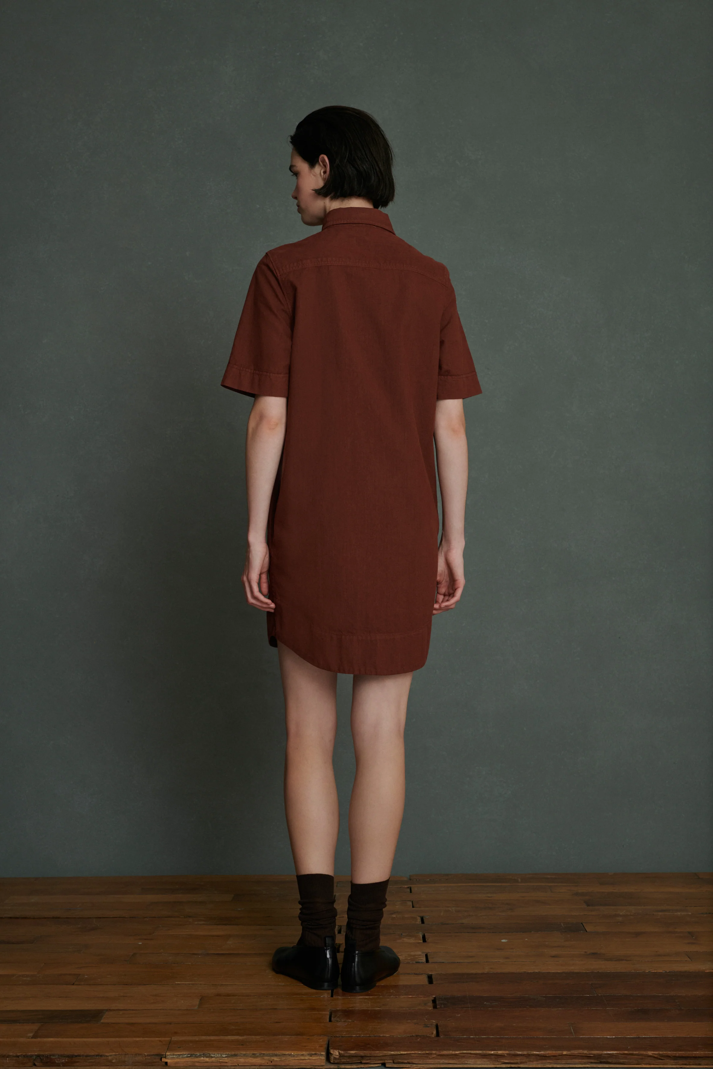 AZIZA BROWN DRESS