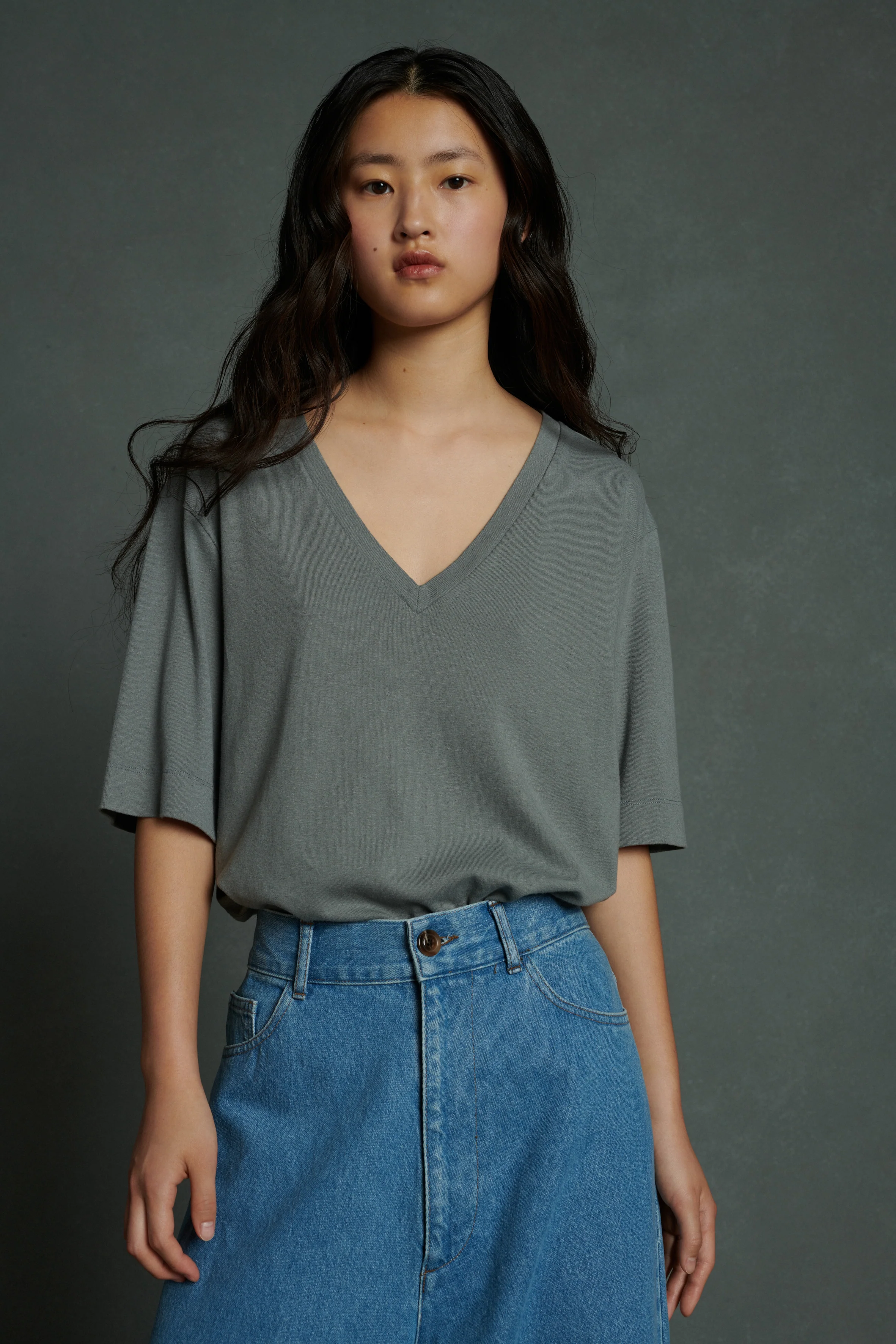 ALICIA GREEN TEE-SHIRT