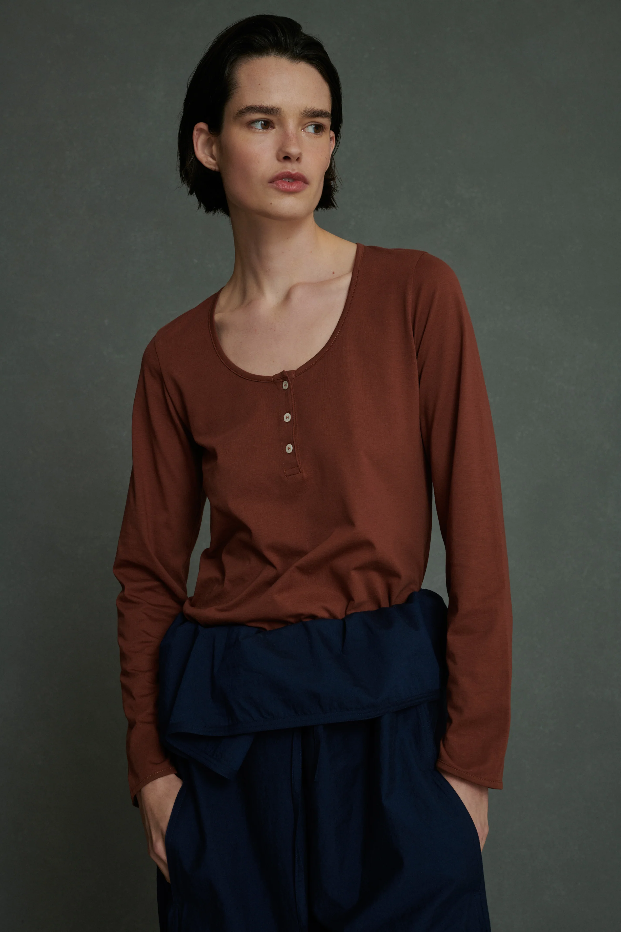 AURELIA BROWN TEE-SHIRT