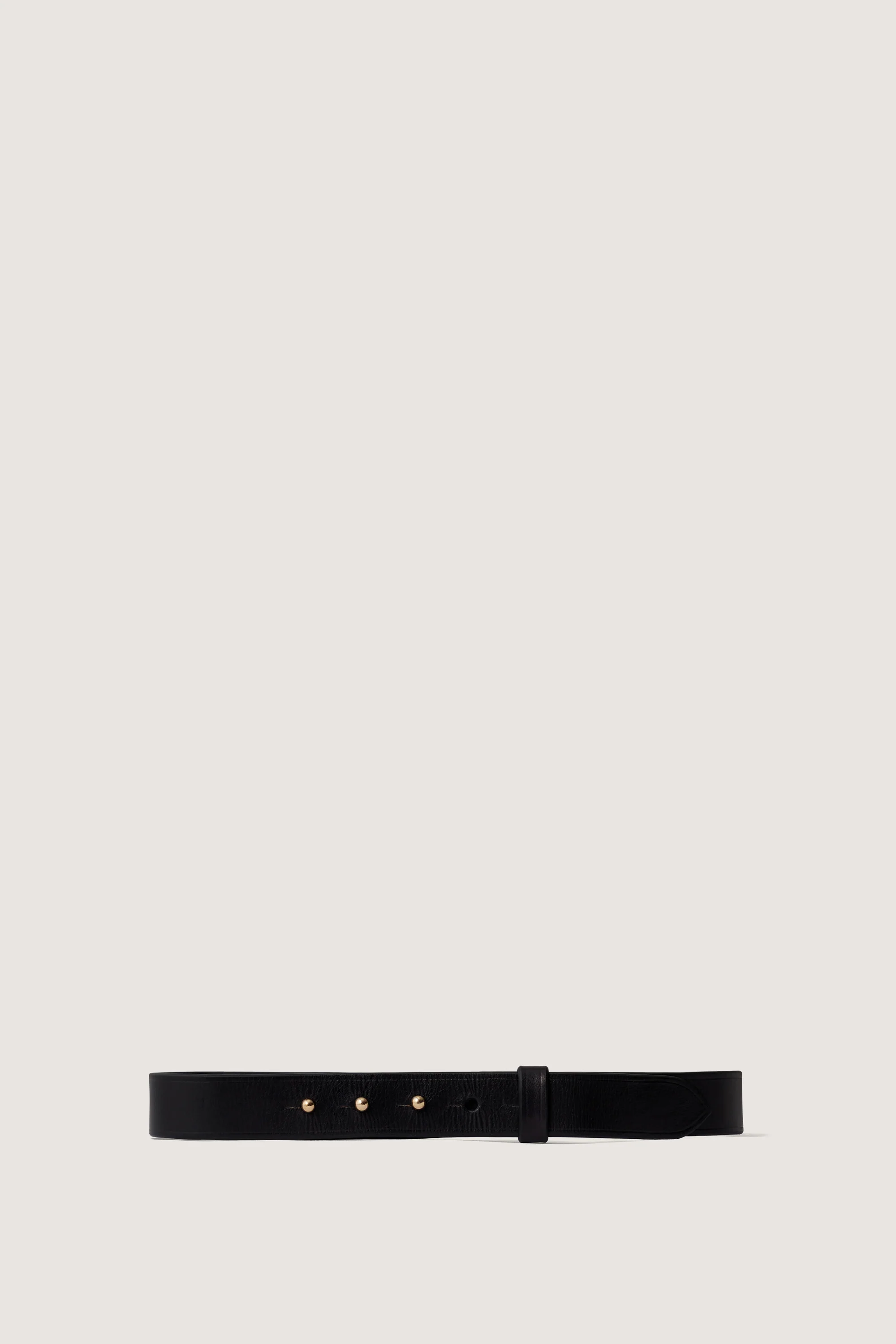 BILLY BLACK LEATHER BELT