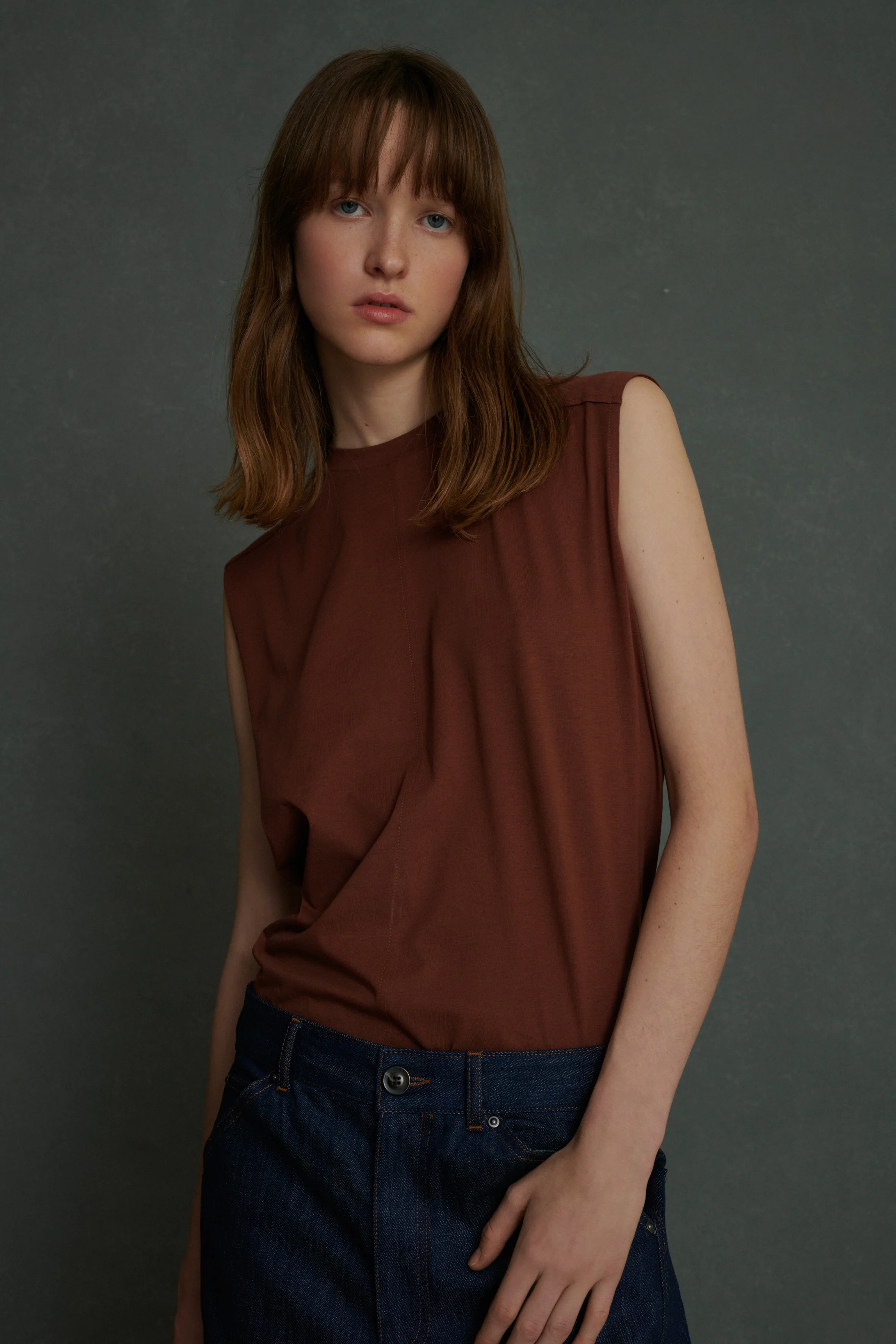 APOLLINE BROWN TEE-SHIRT