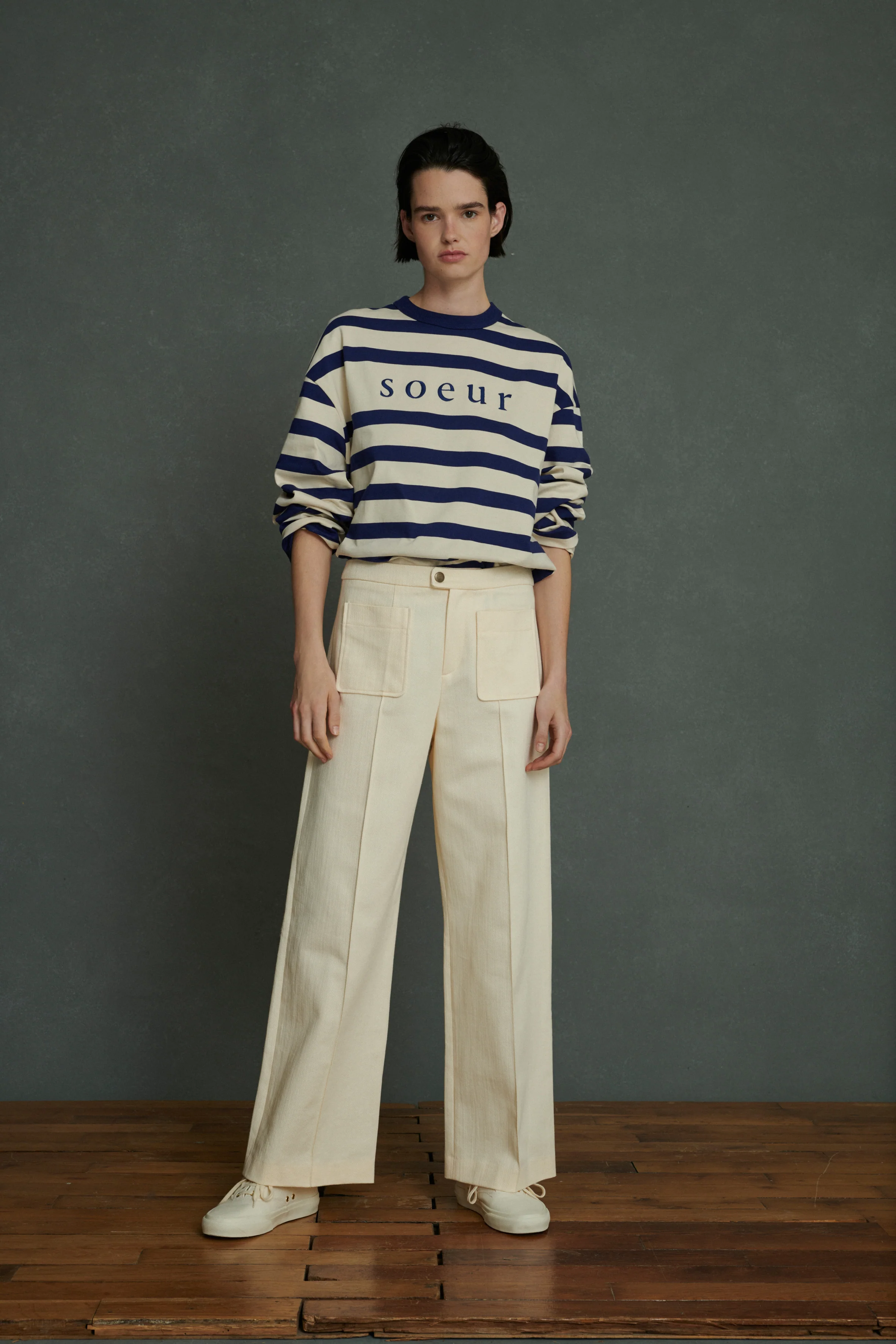 HARRY OFF-WHITE TROUSERS