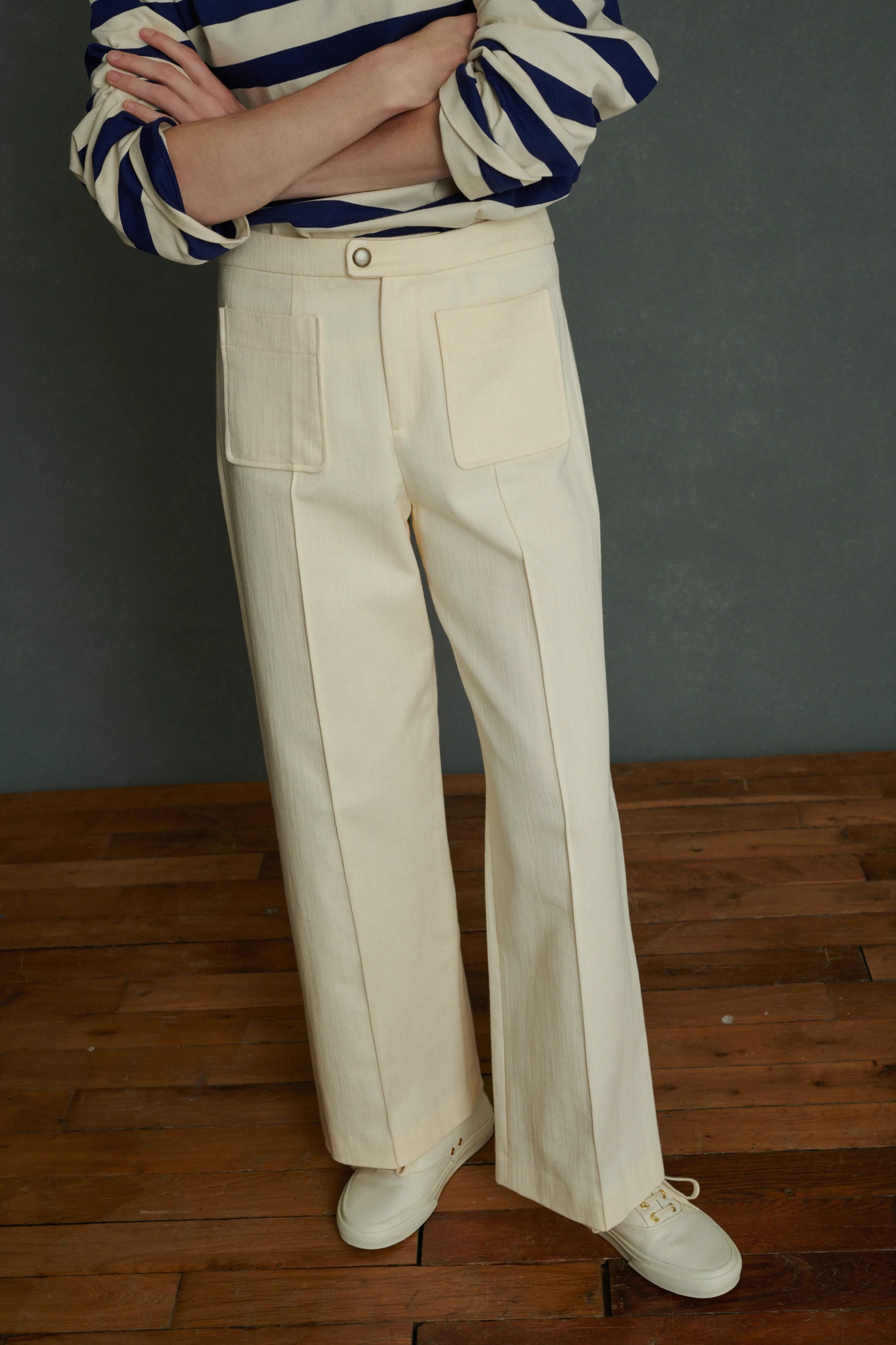 HARRY OFF-WHITE TROUSERS