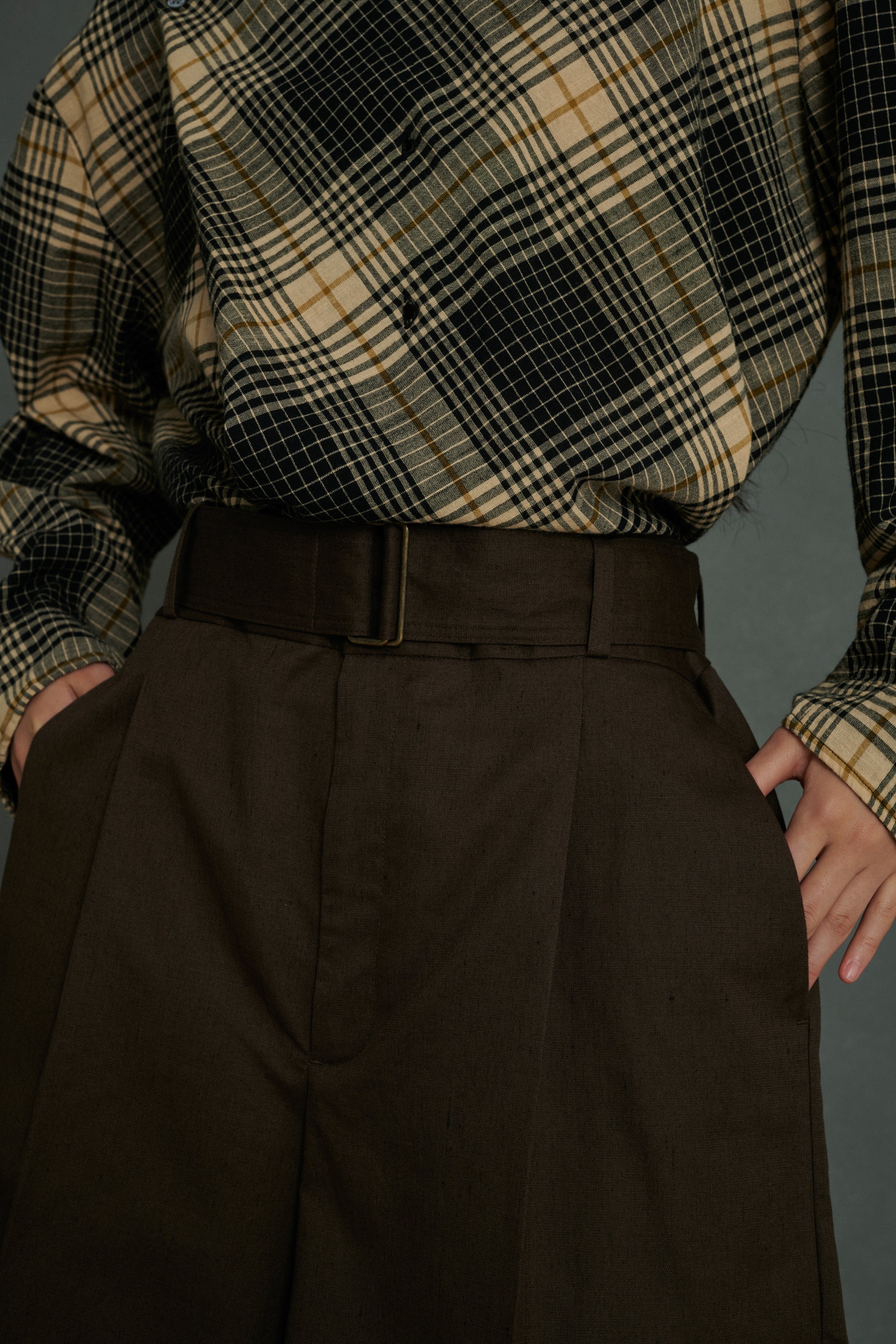 AURELIE BROWN SHORTS