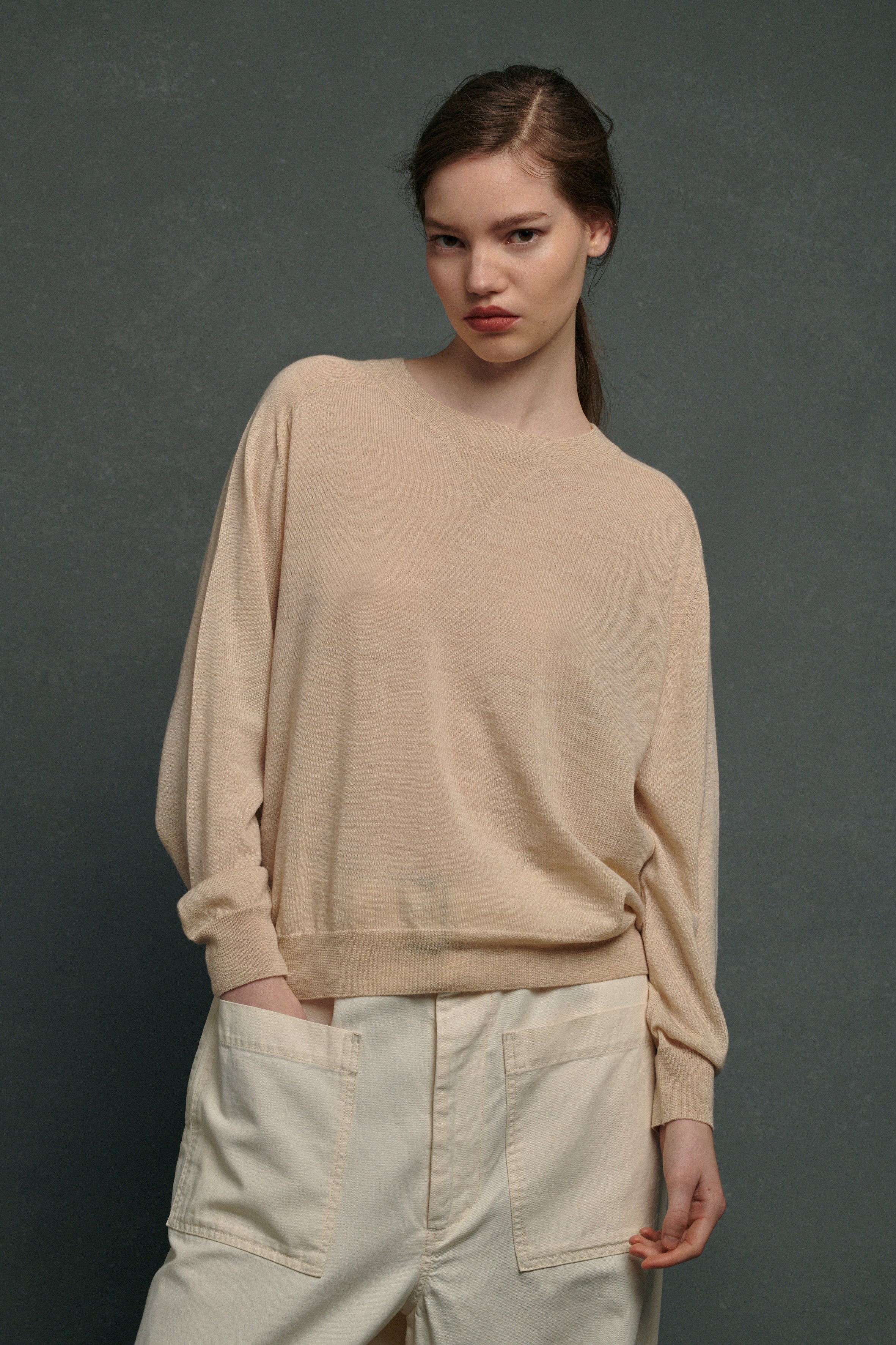 ACE OFF-WHITE JUMPER