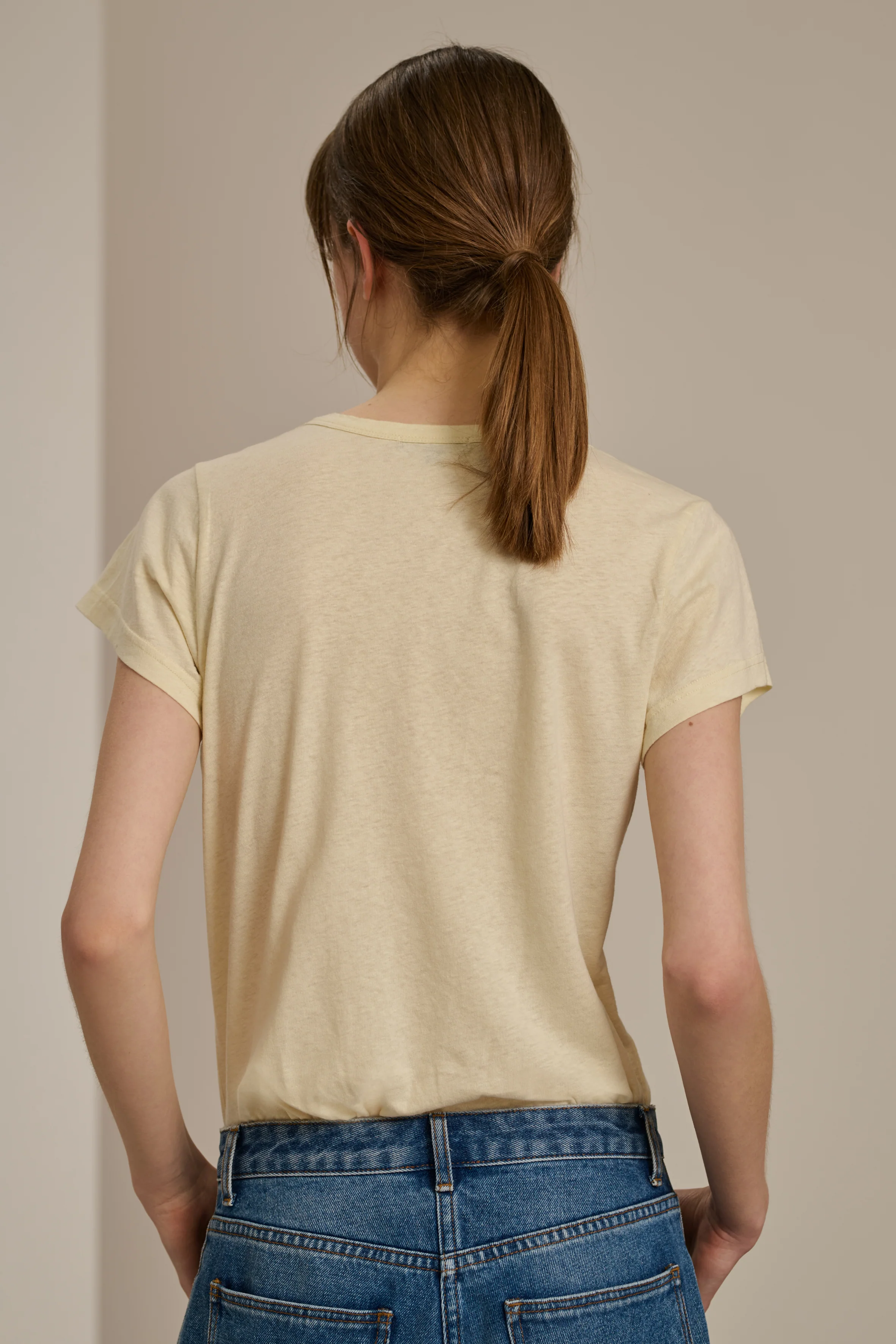 DOMINIQUE OFF-WHITE TEE-SHIRT