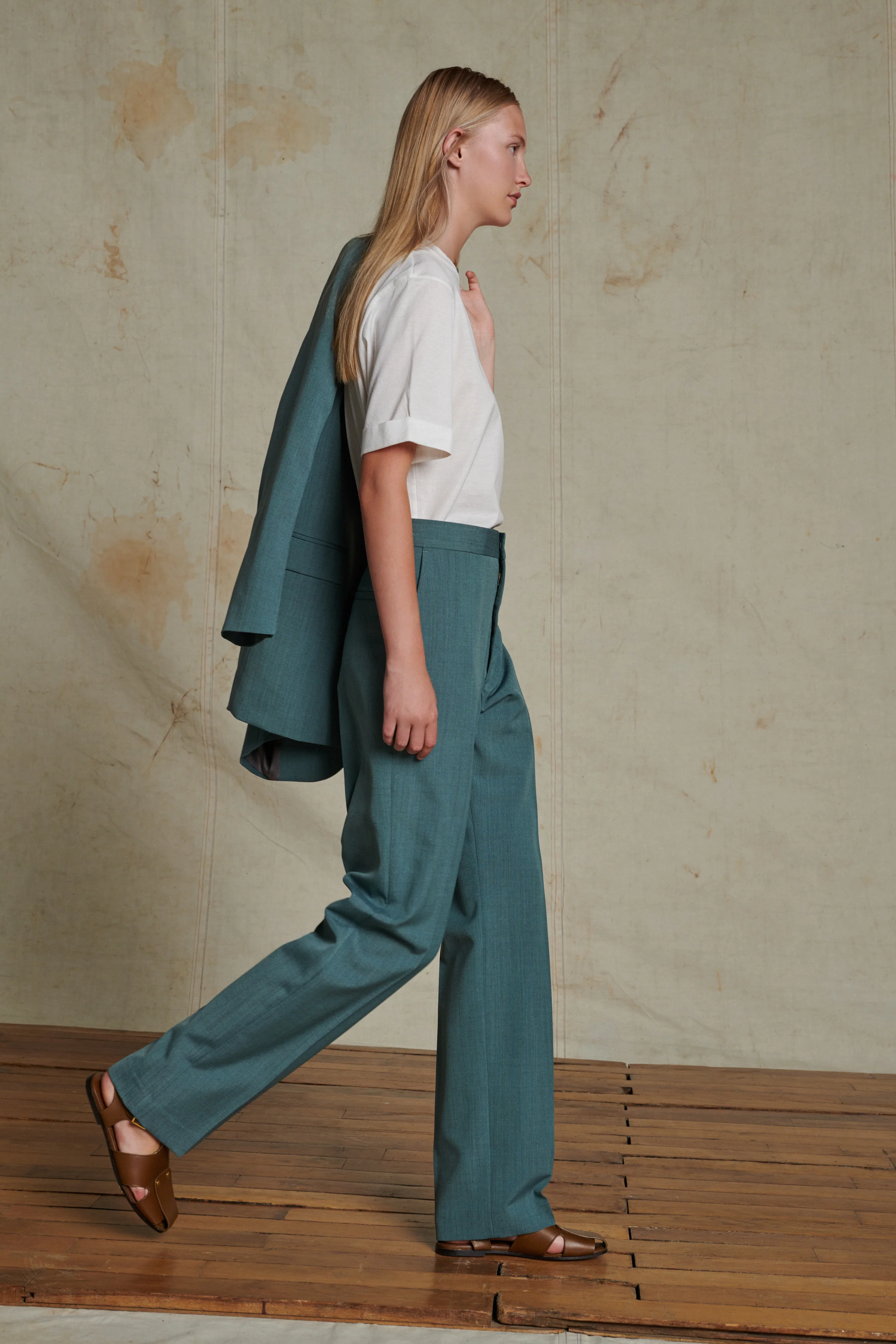 VALENCIA GREEN TROUSERS