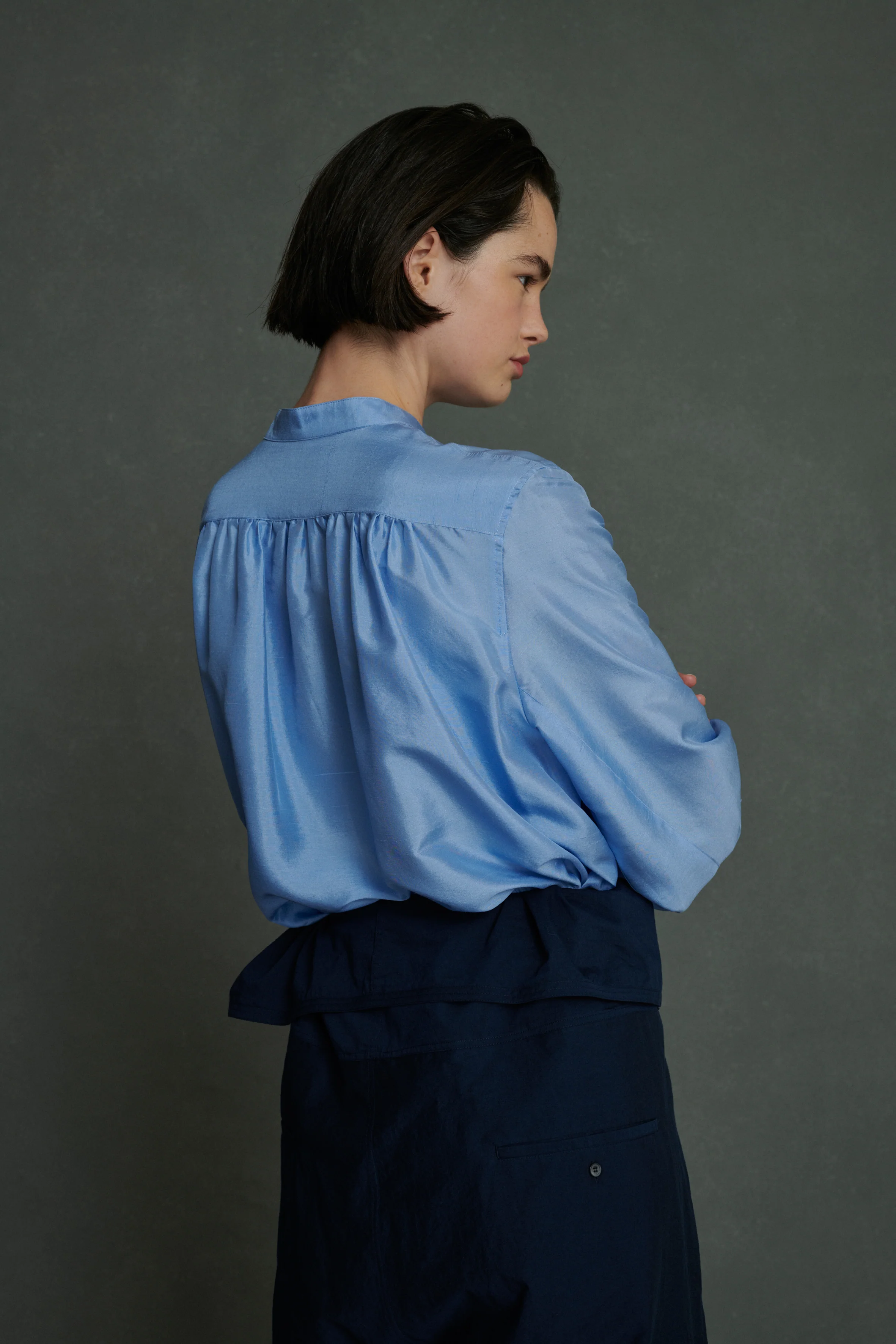 LAURE BLUE BLOUSE