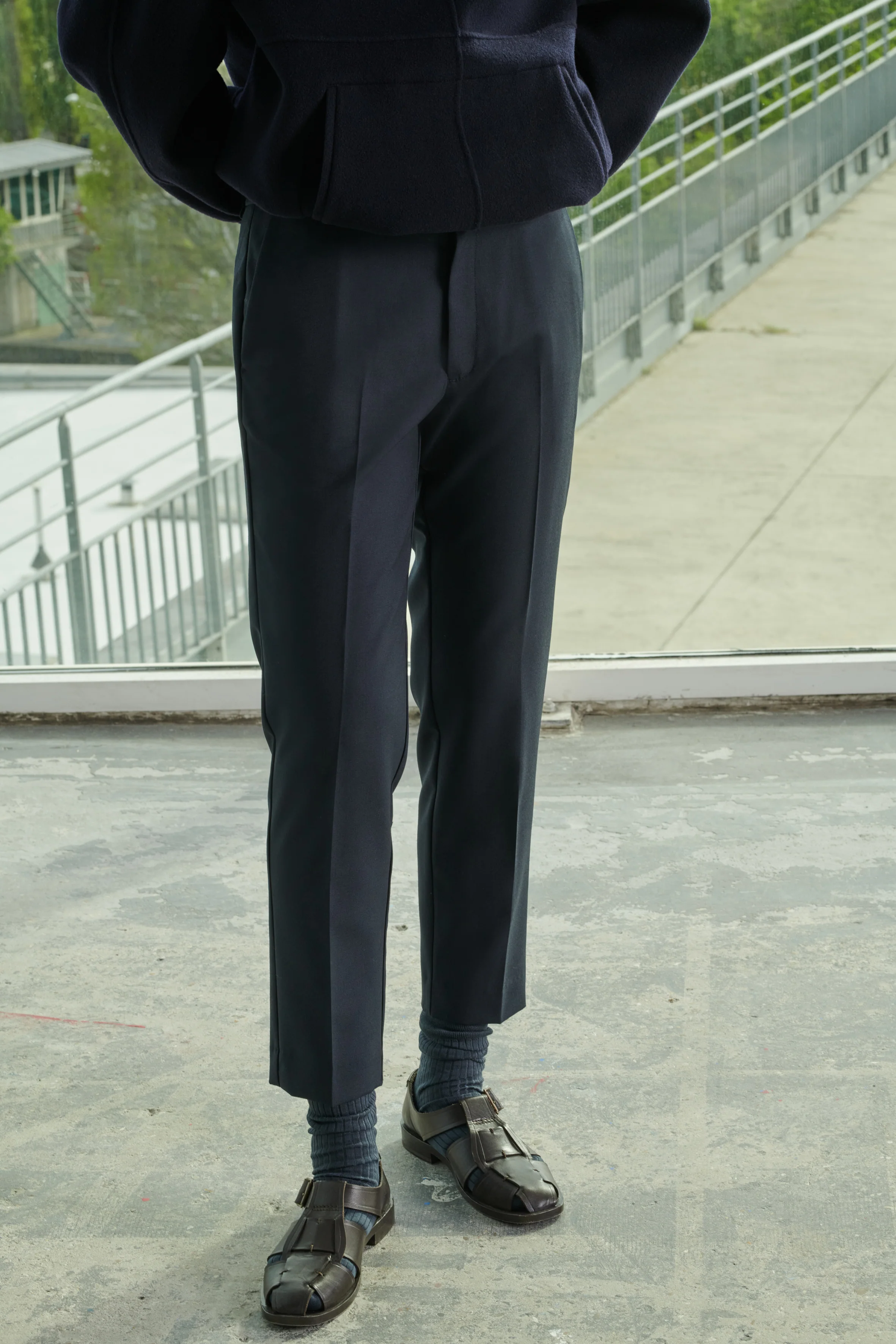 ADELE NAVY TROUSERS