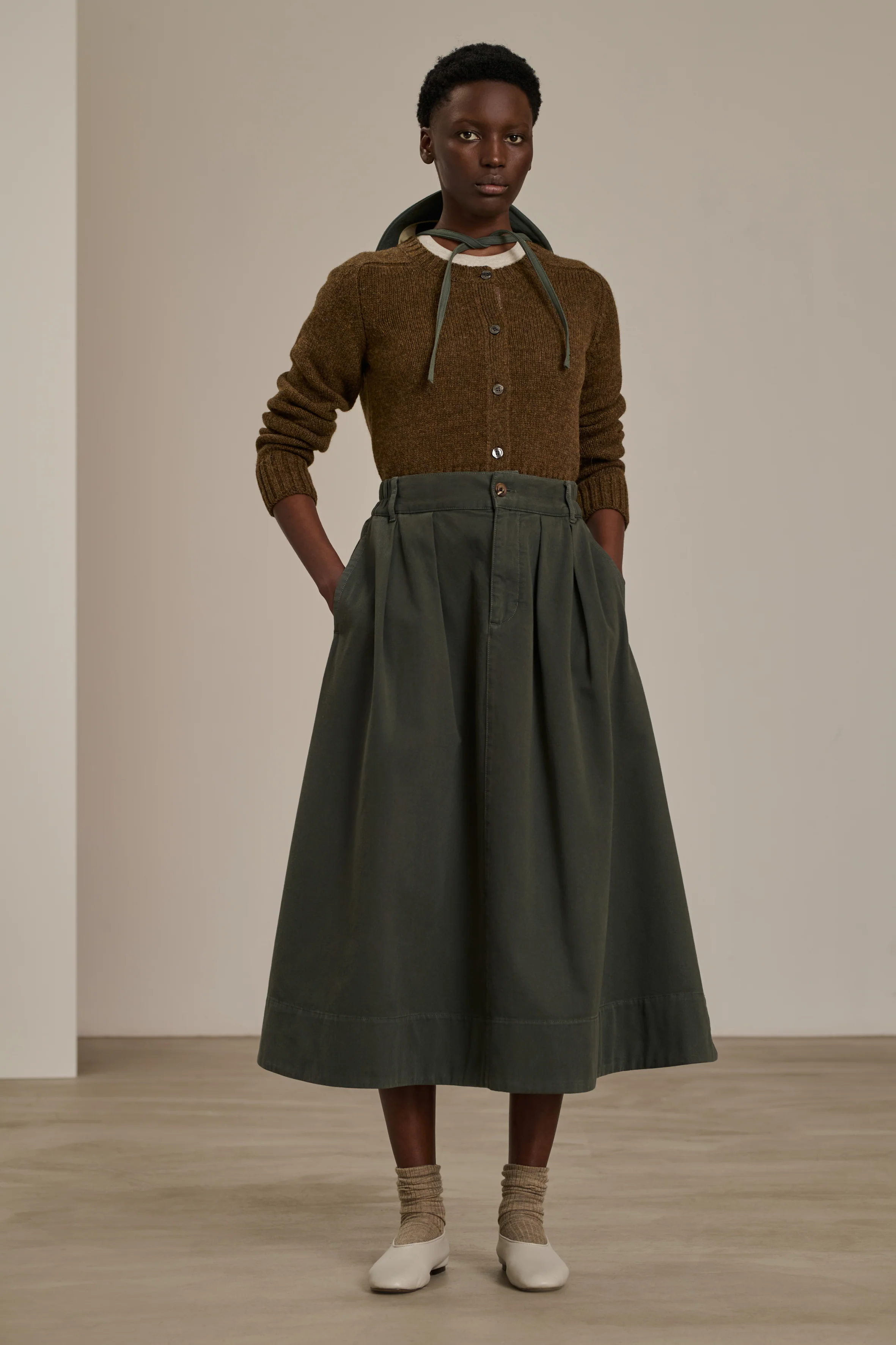 VALETTI GREEN SKIRT