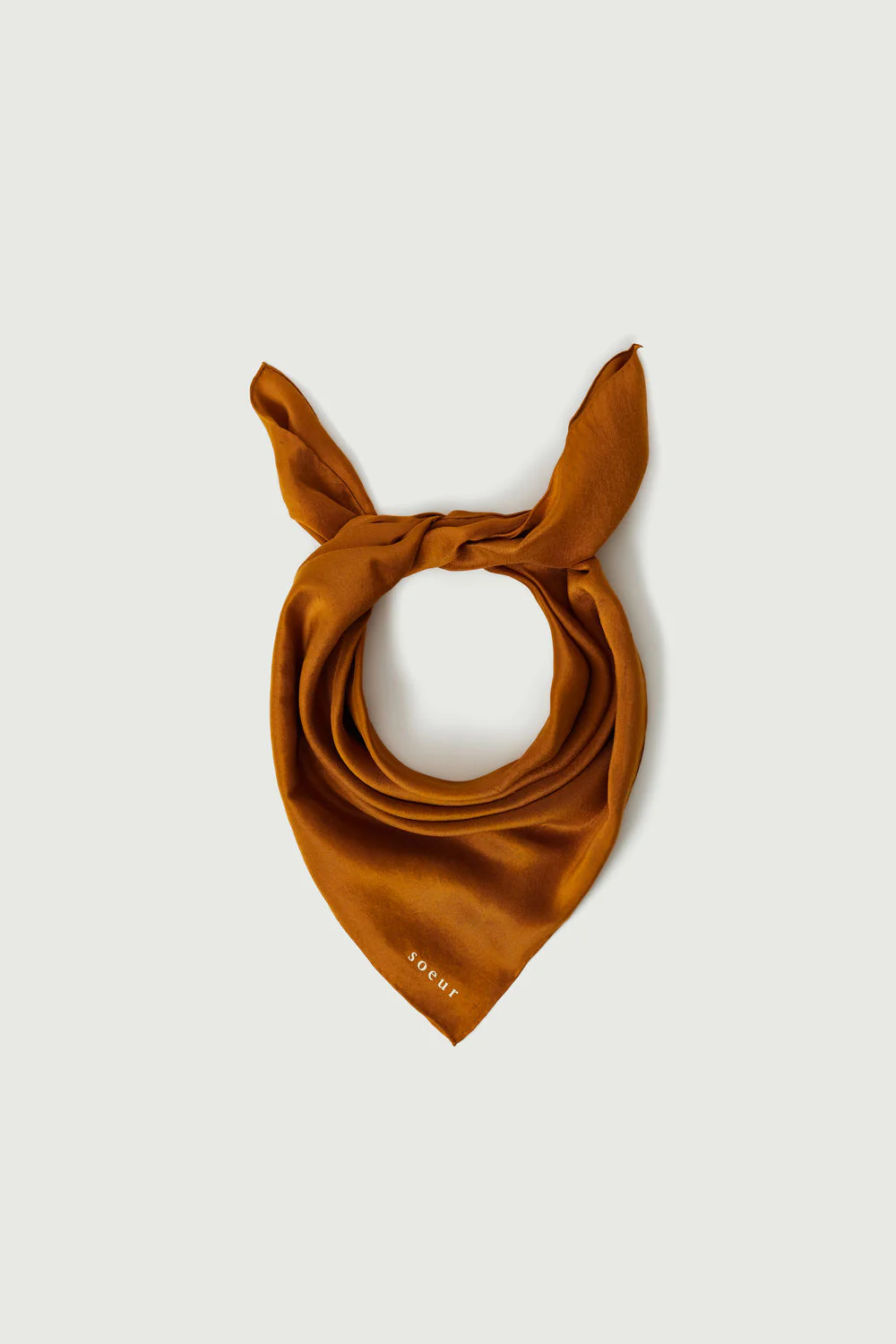 SQUARE ORANGE SCARF