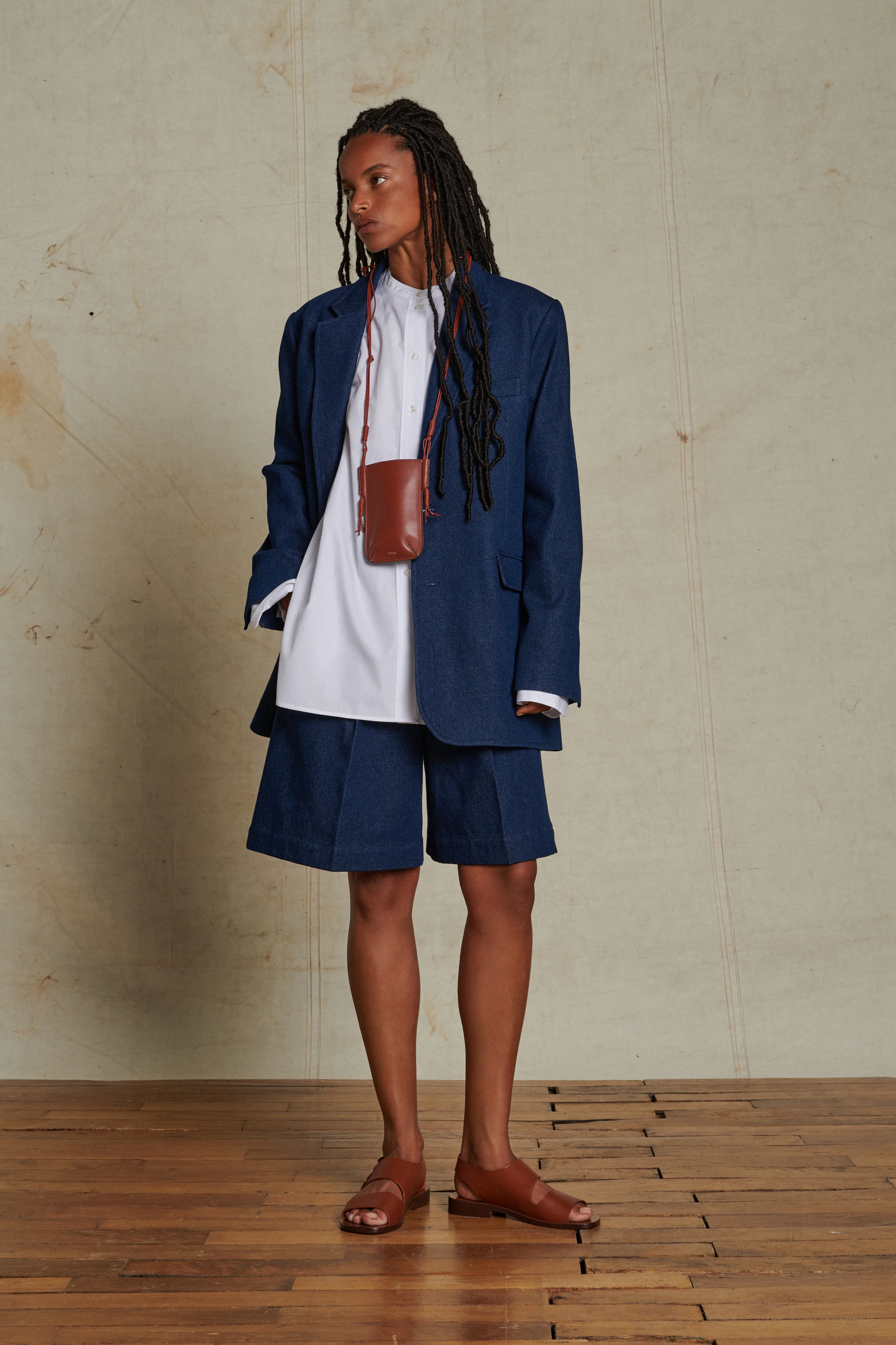 ANGE NAVY SHORTS