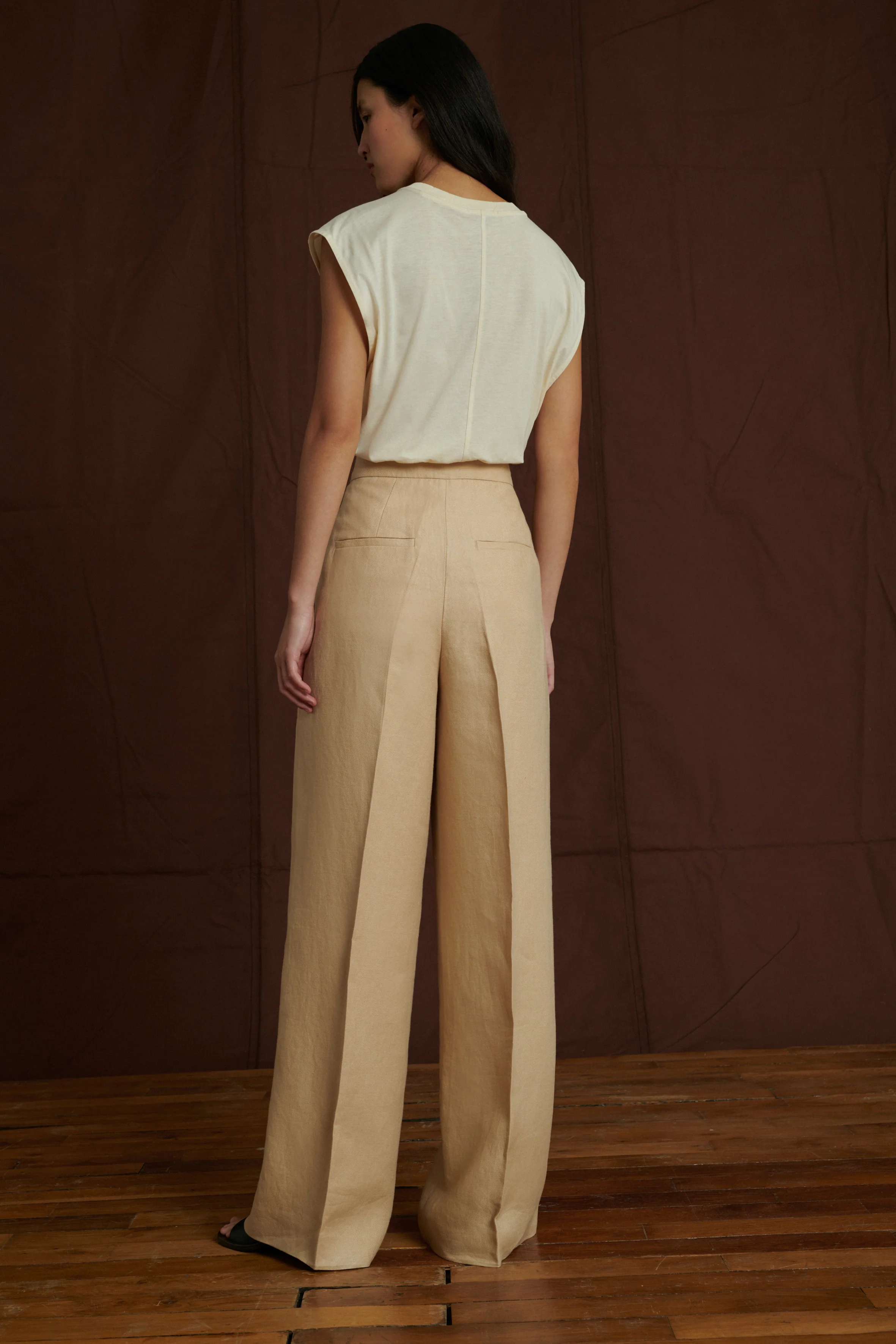 PEGASE OFF-WHITE TROUSERS