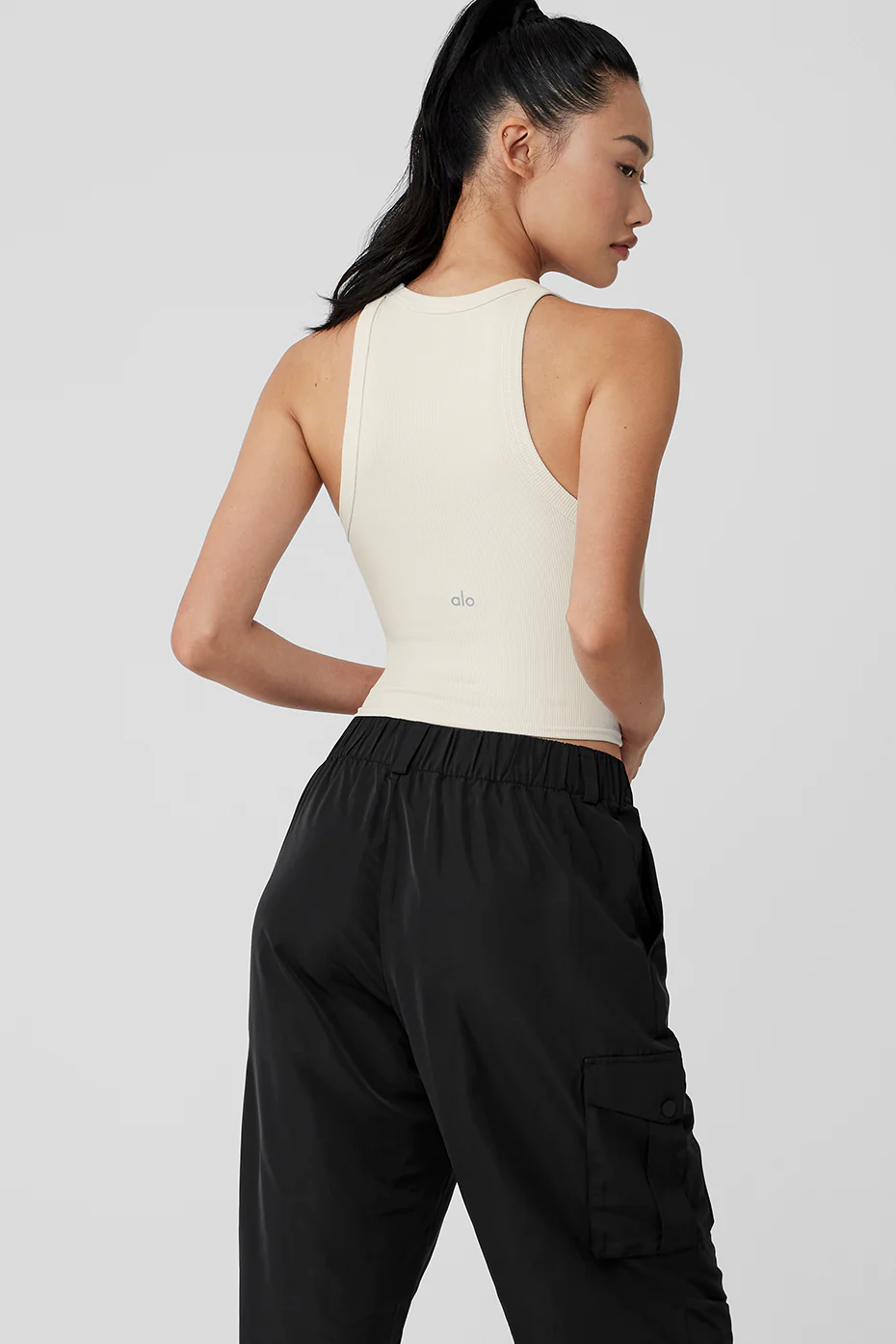 Goddess Ribbed Go-To Tank - Ivory