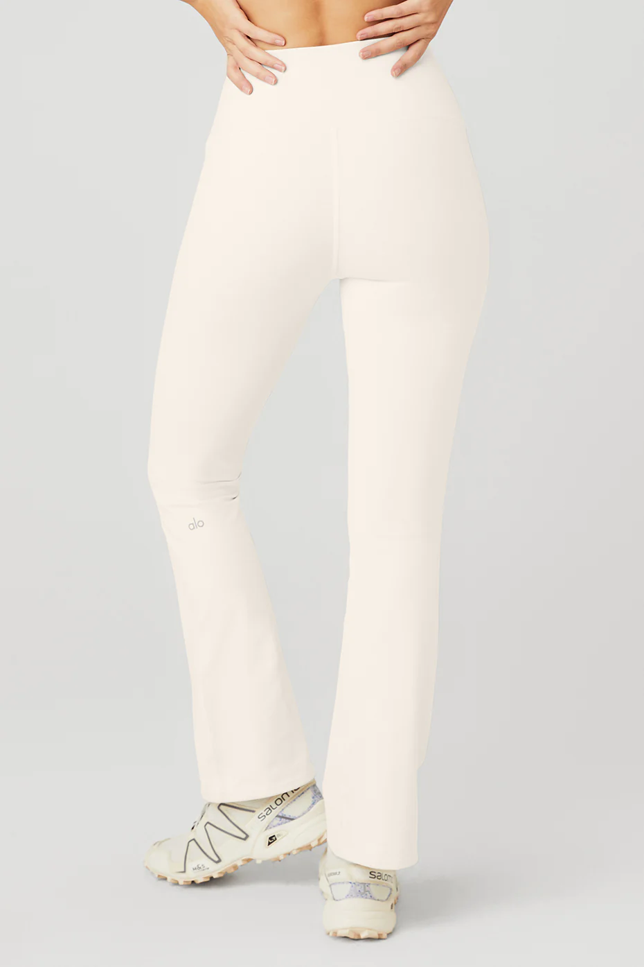 Airbrush High-Waist Bootcut Legging - Ivory