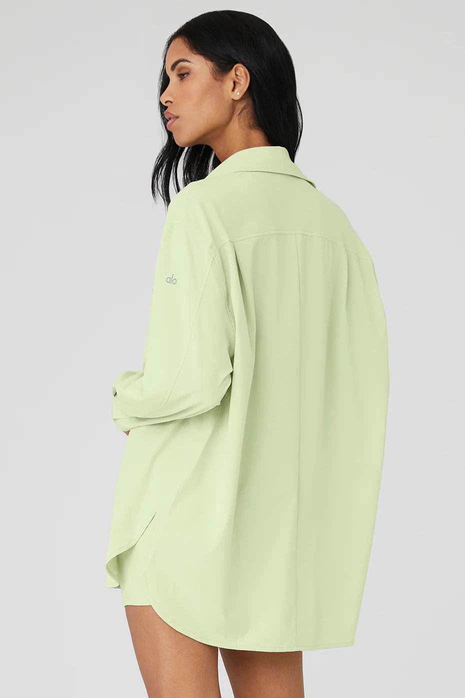Dreamscape Button Down Long Sleeve - Iced Green Tea