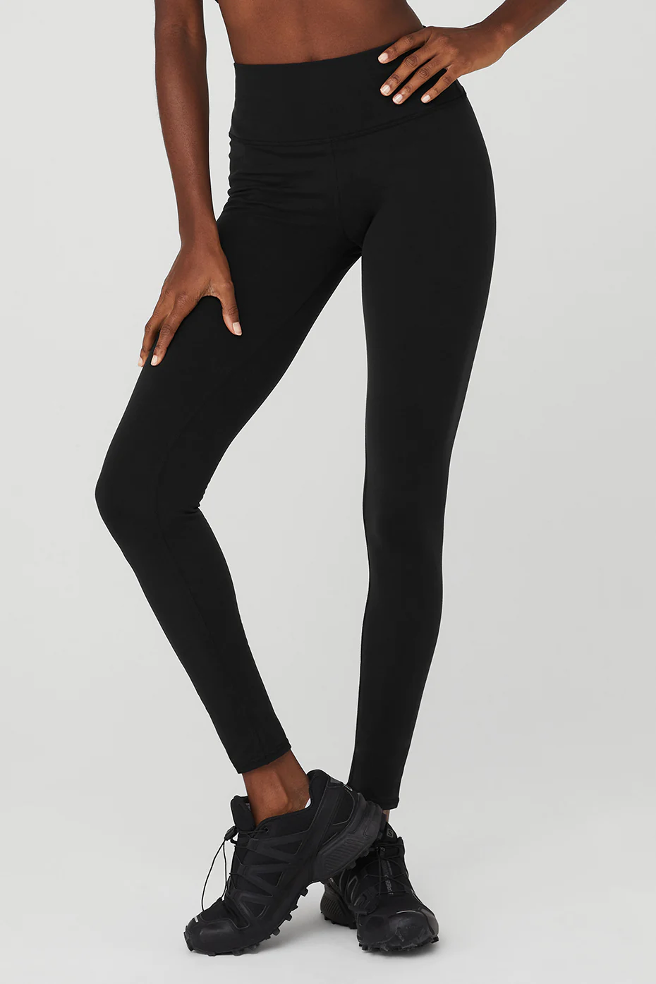 Airbrush Winter Warm High-Waist Nocturne Legging - Black