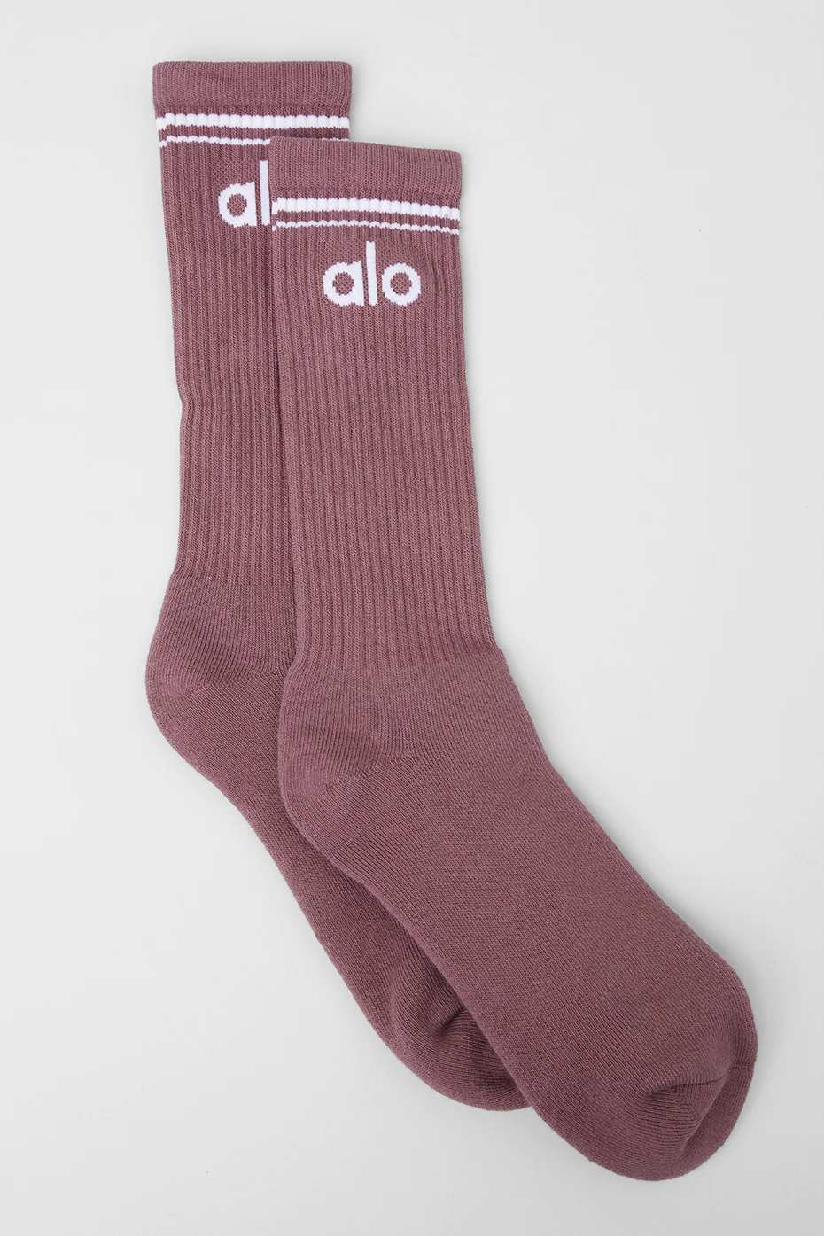 Unisex Throwback Sock - Woodrose/White