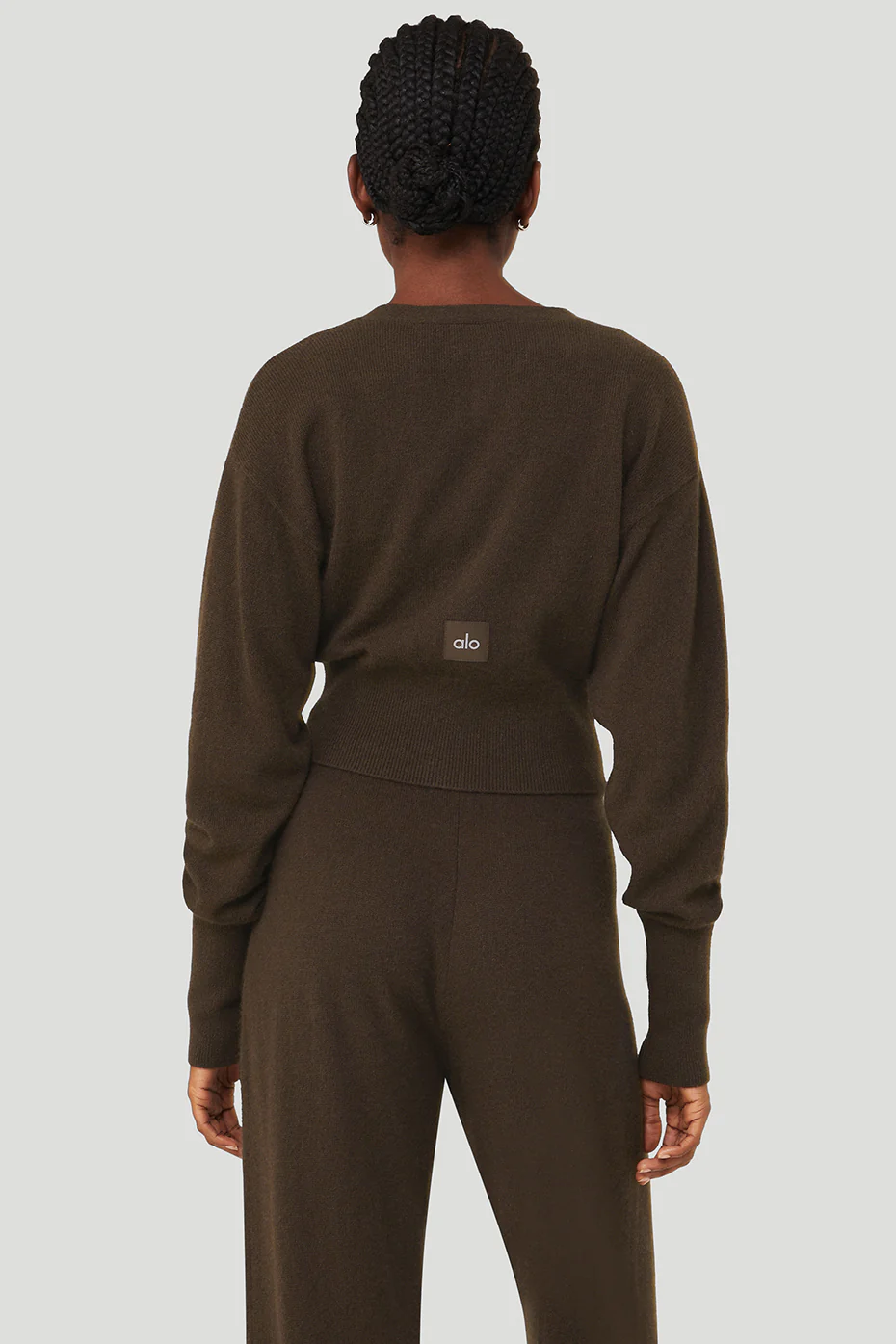 Cashmere Jet Set Cardigan - Espresso