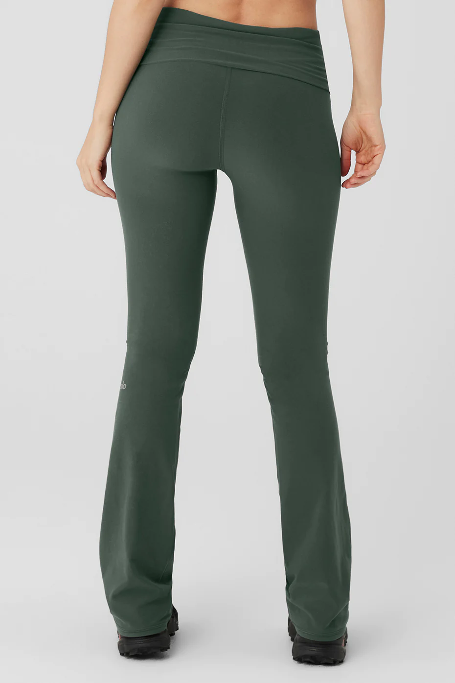 Alosoft Foldover Bootcut Legging - Dark Cactus