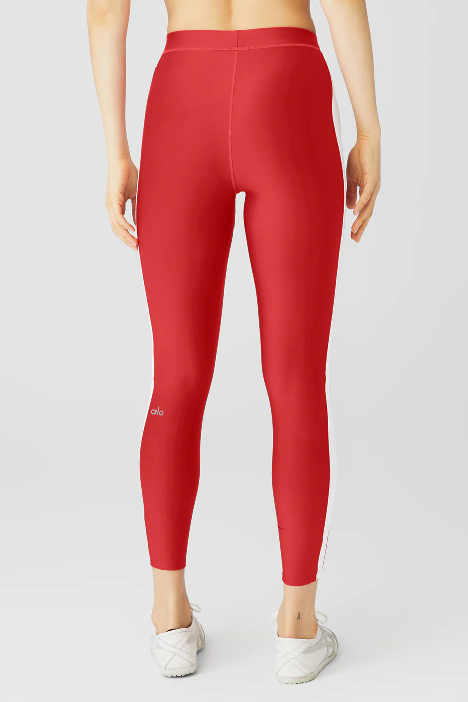 Airlift High-Waist 7/8 Car Club Legging - Classic Red/White