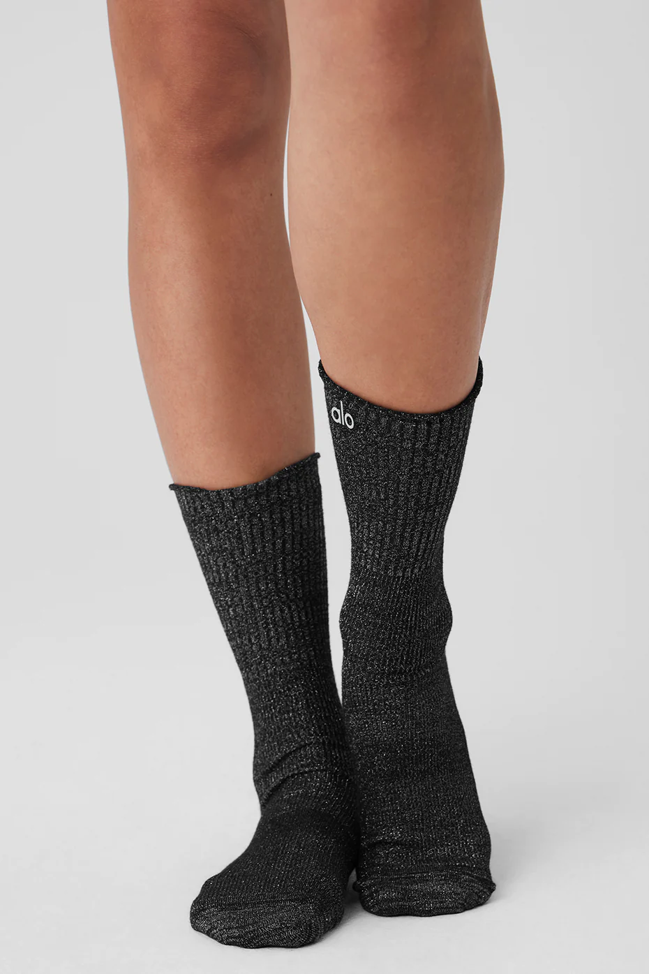 Glitz And Glam Grip Sock - Black